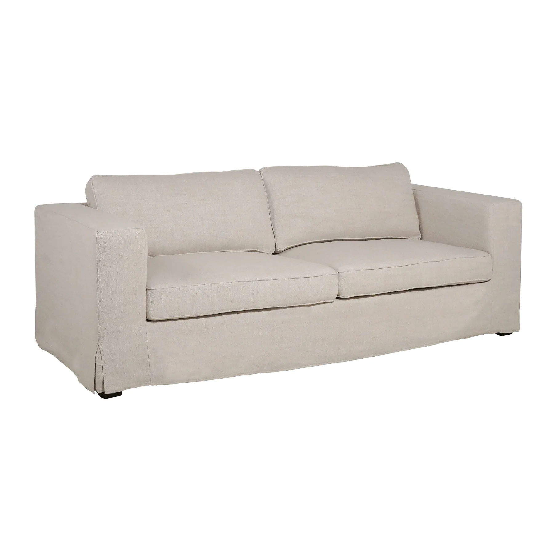 Denver 86" Slipcover Sofa - Linen Natural - Image 9