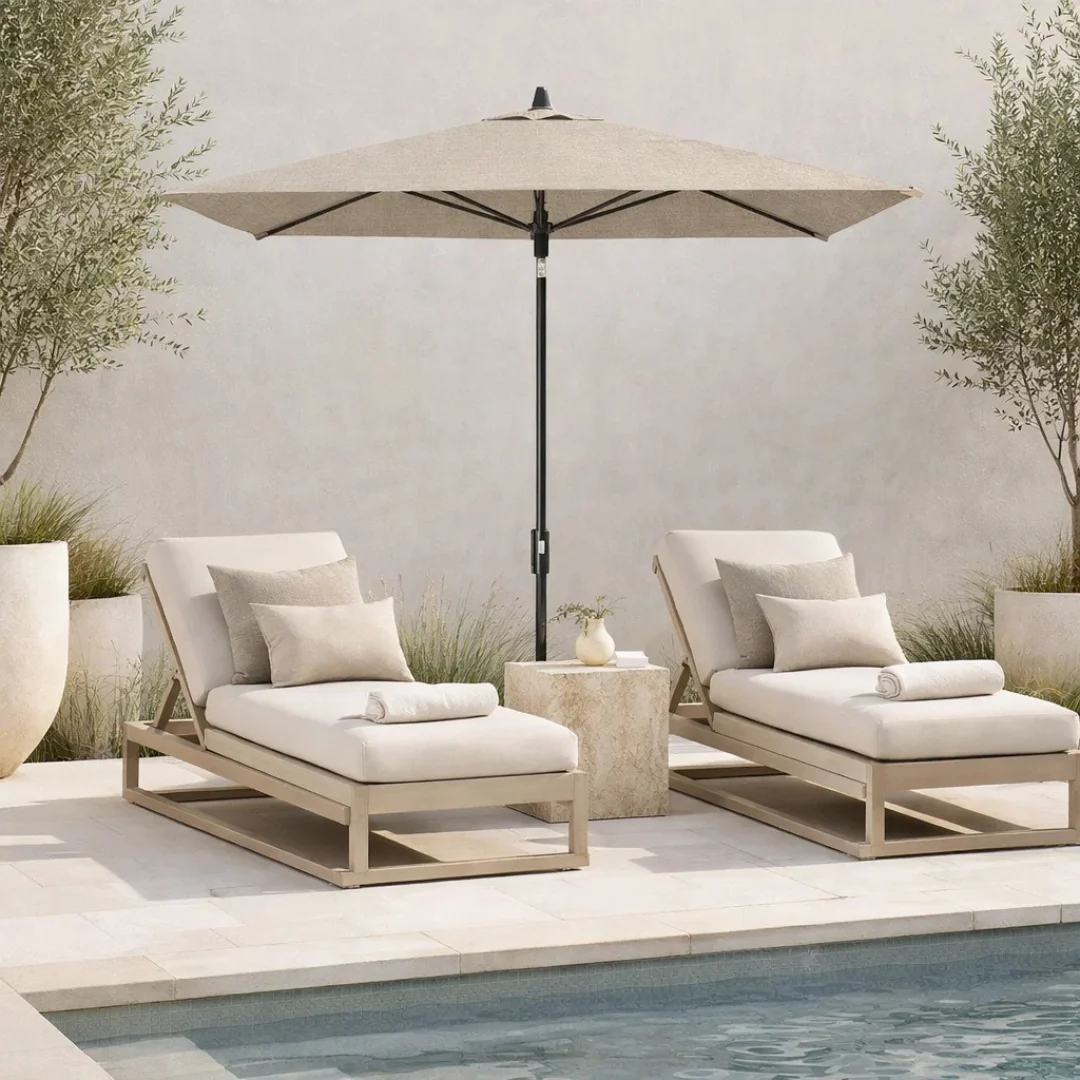 7.5' Square Market Umbrella - Image 6