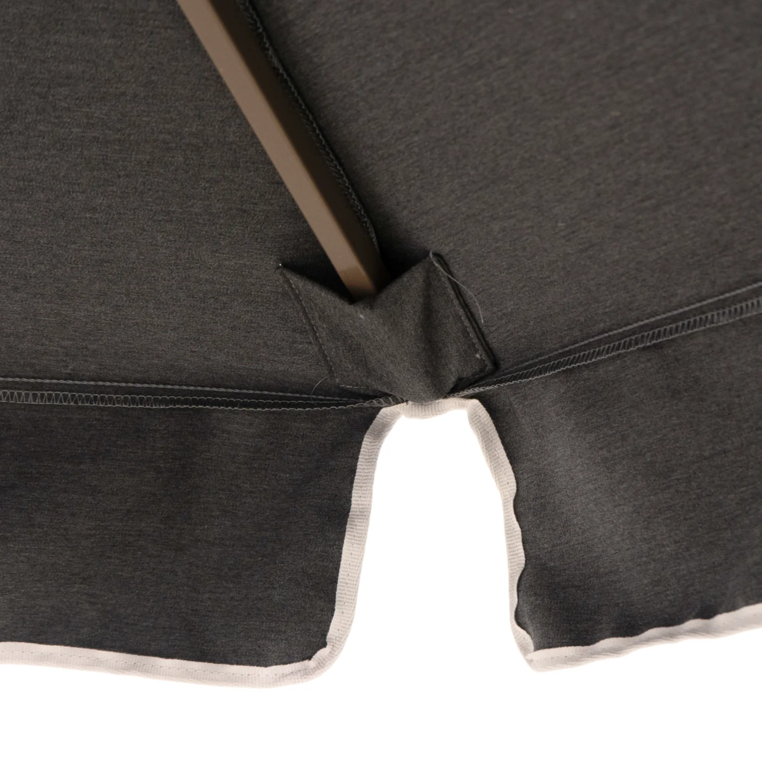 9' Octagon Auto Tilt Market Umbrella w/ Valance - Pebble Grey - Image 7