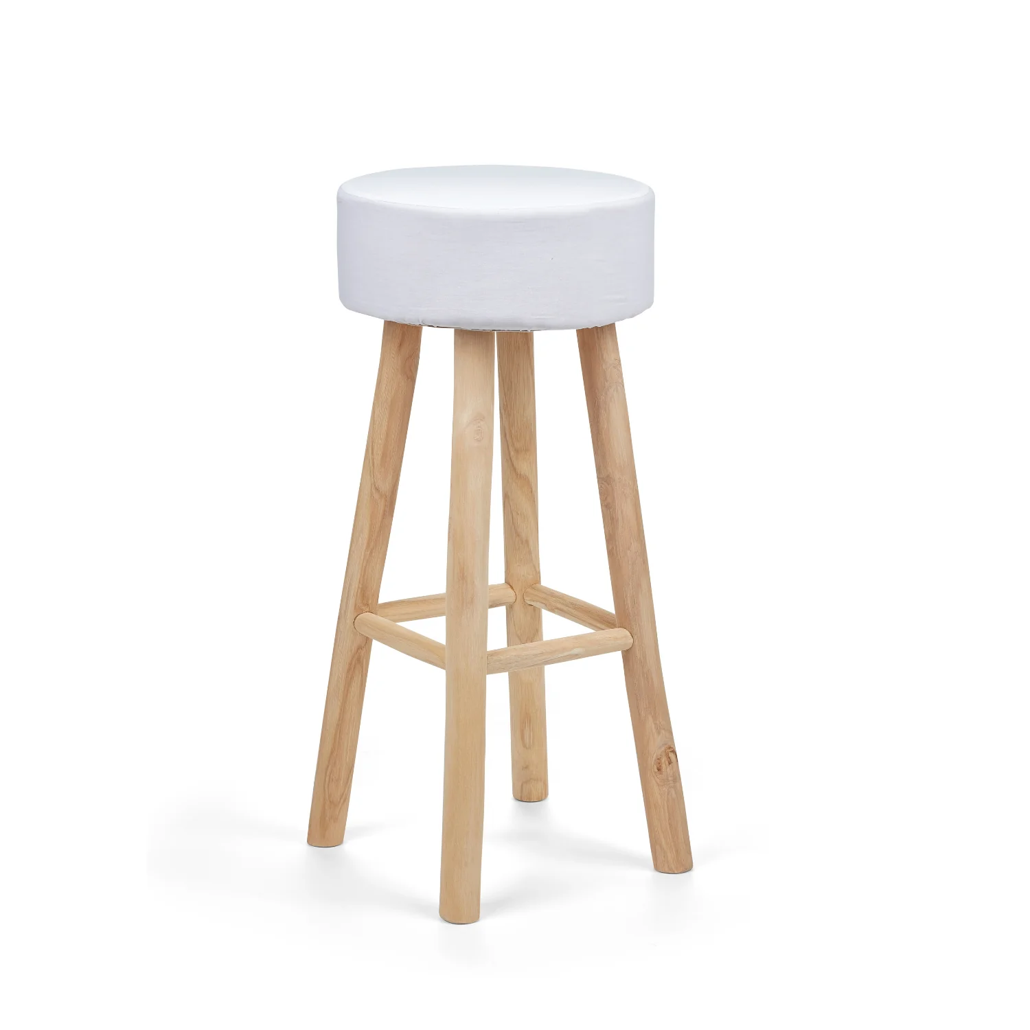 Aarhus Wool Sheepskin Barstool - Taupe - Image 6