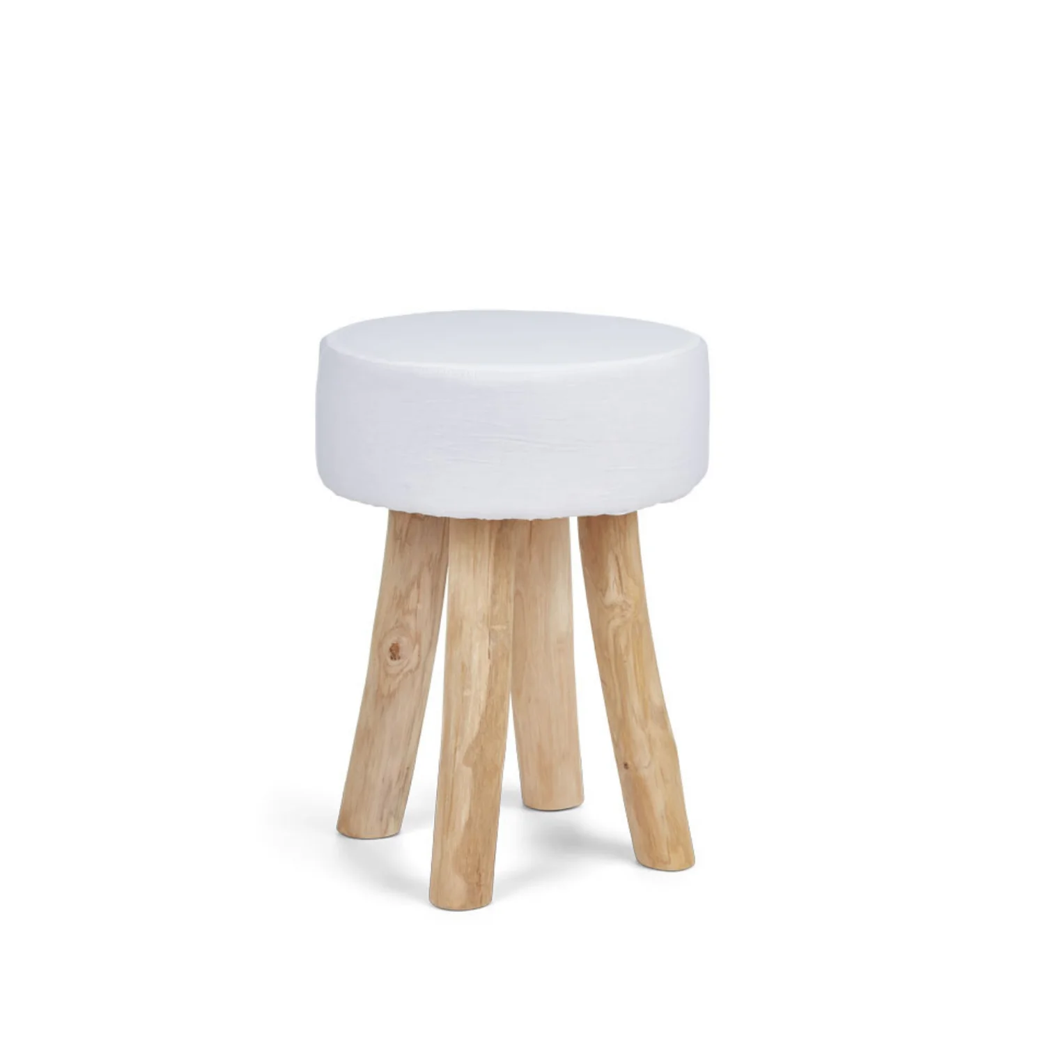 Aarhus Wool Sheepskin Stool - Taupe - Image 3