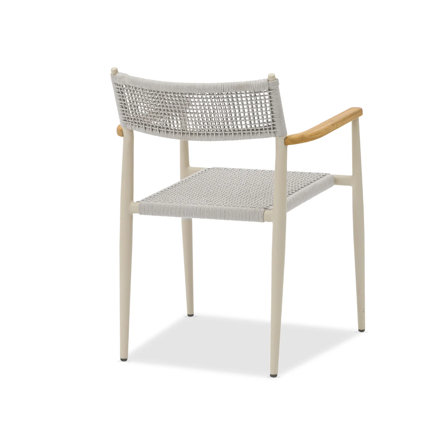 Adelaide Beige Woven Arm Chair - Image 11