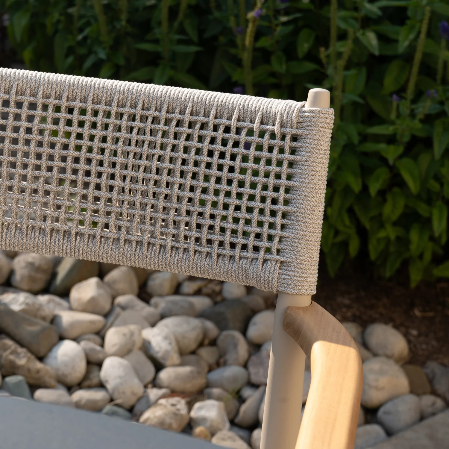 Adelaide Beige Woven Arm Chair - Image 5