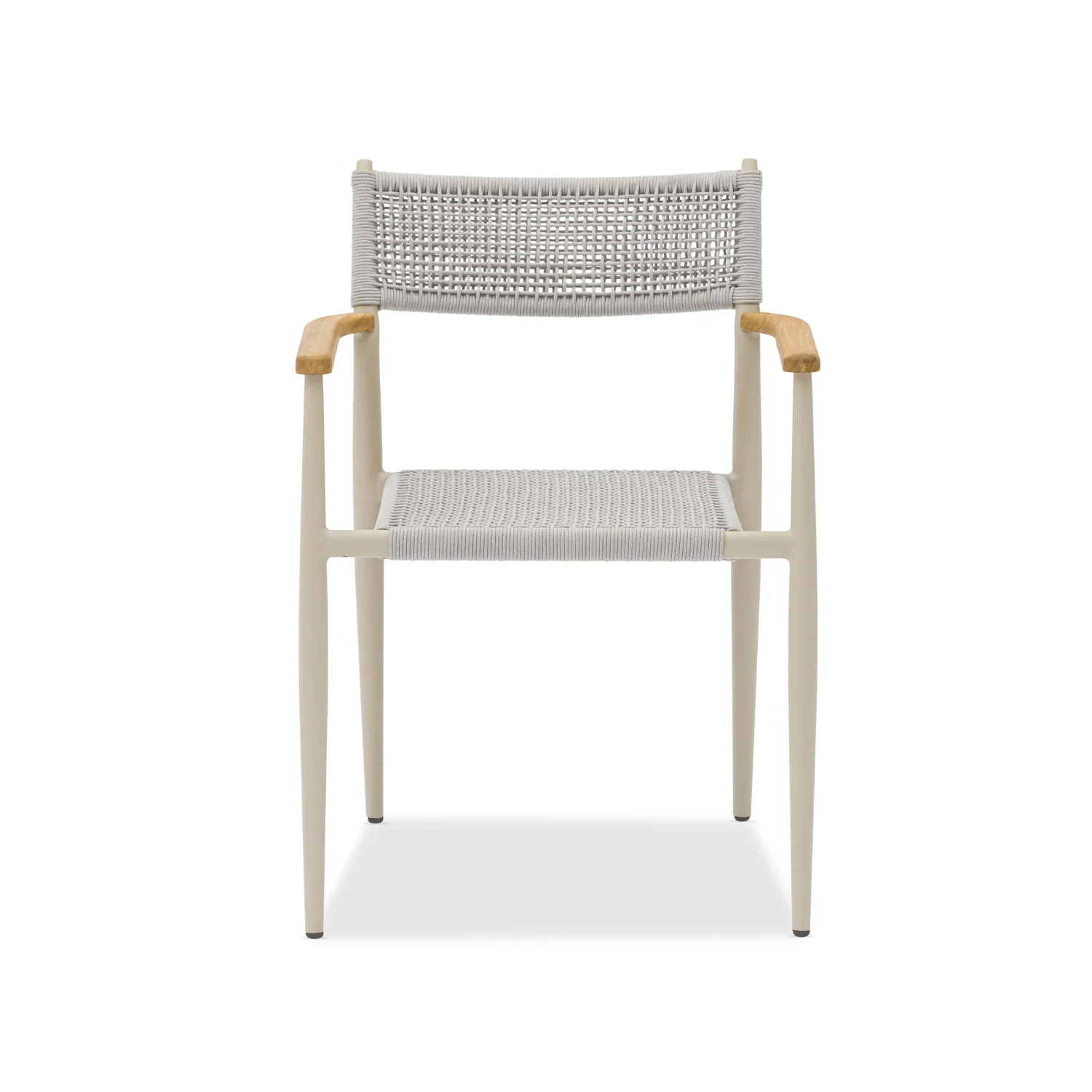 Adelaide Beige Woven Arm Chair - Image 9