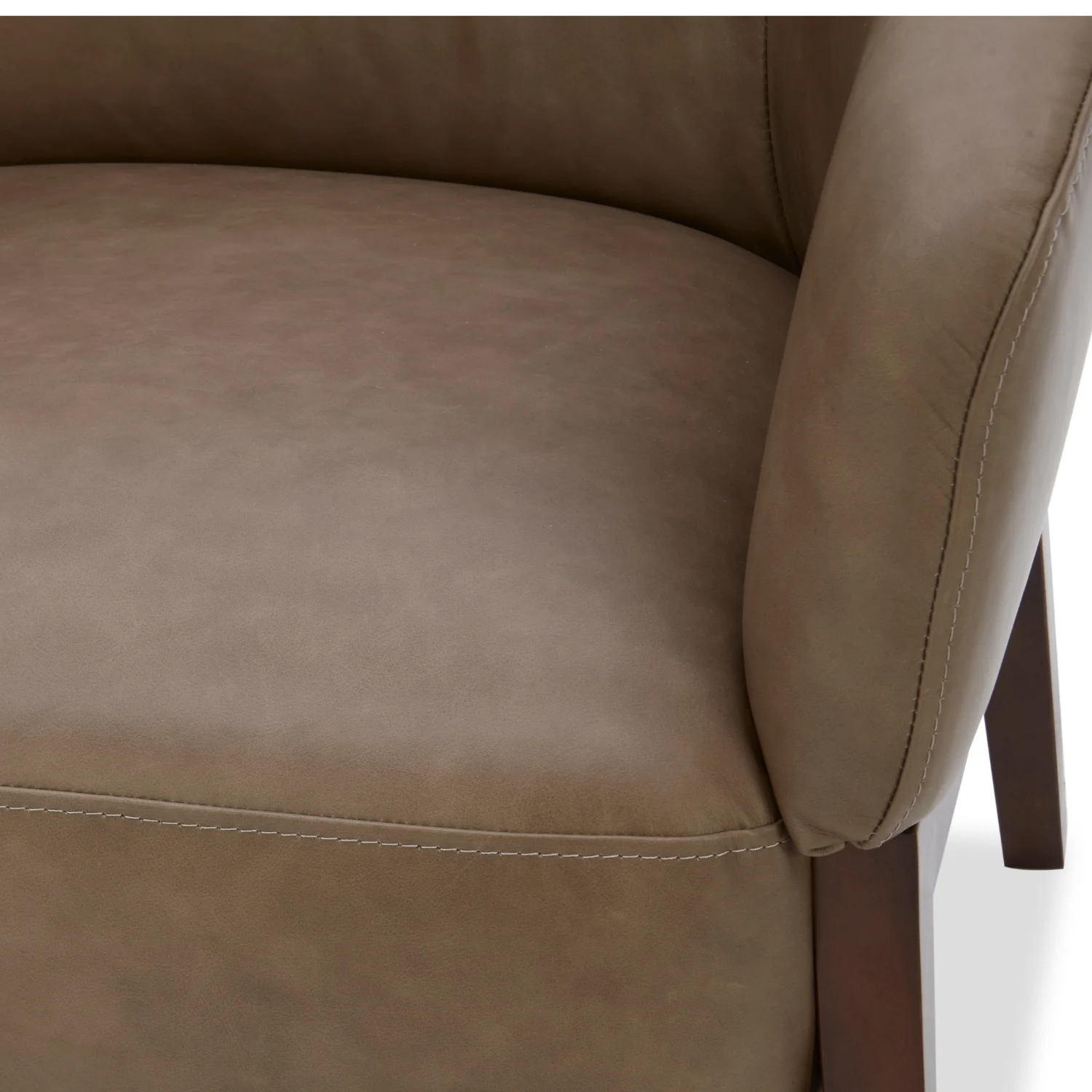 Airdrie Lounge Chair - Concord Pewter Leather - Image 6