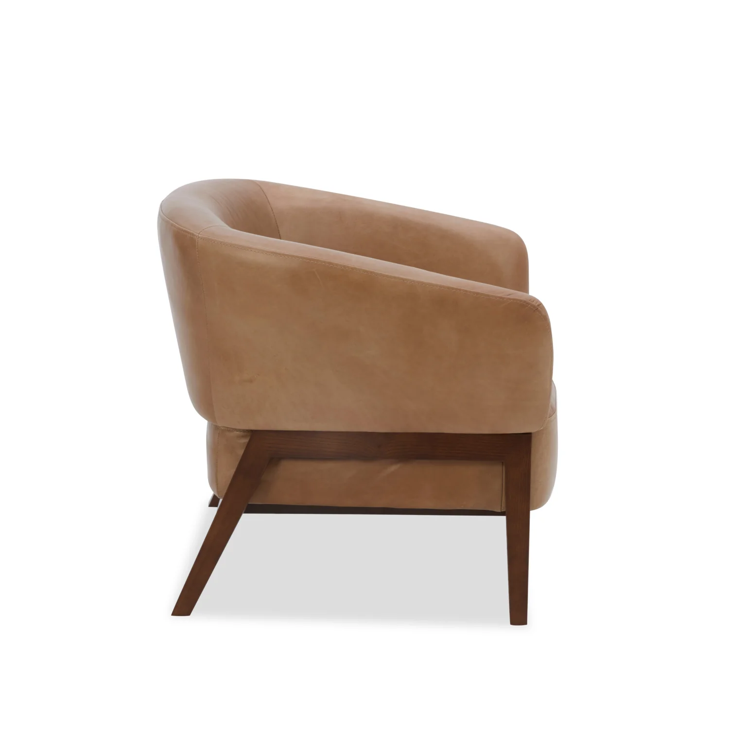 Airdrie Lounge Chair - Concord Taupe Leather - Image 3