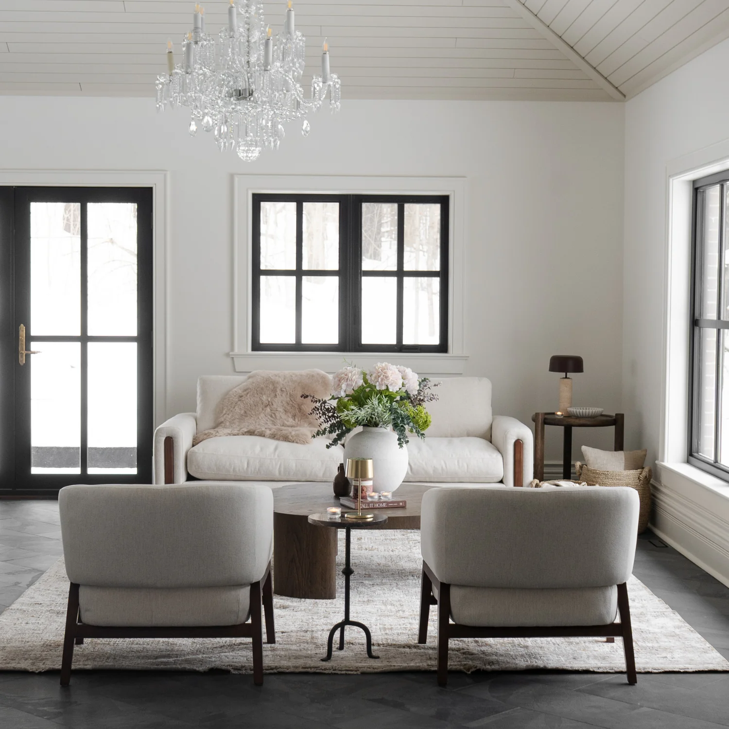 Airdrie Lounge Chair - Crypton® Nomad Snow - Image 6