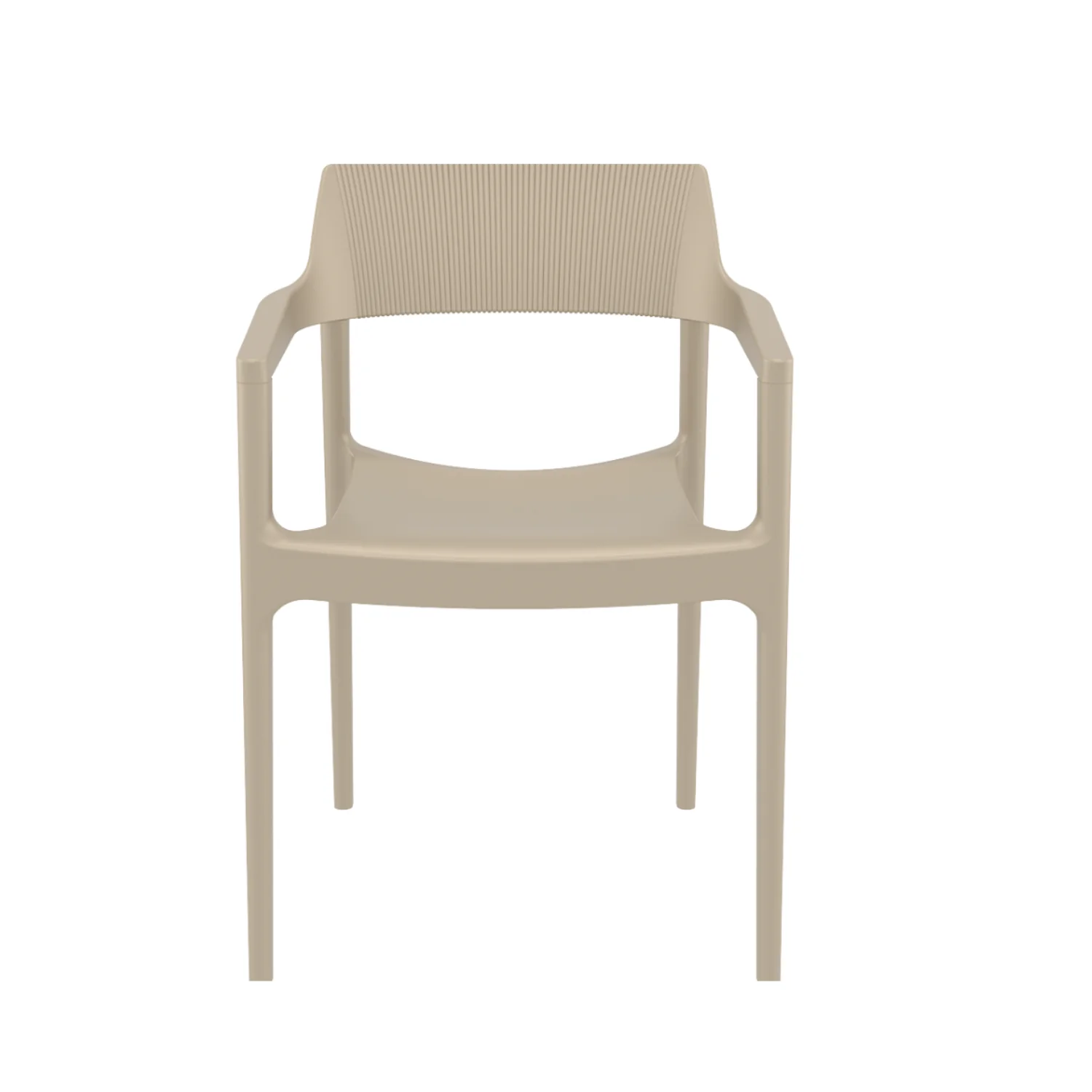 Albany Taupe Arm Chair (Set of 4) - Image 4