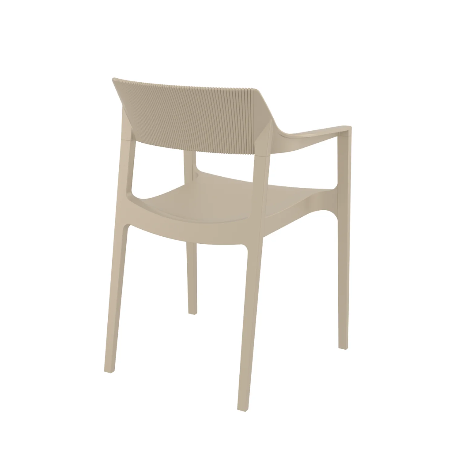 Albany Taupe Arm Chair (Set of 4) - Image 5