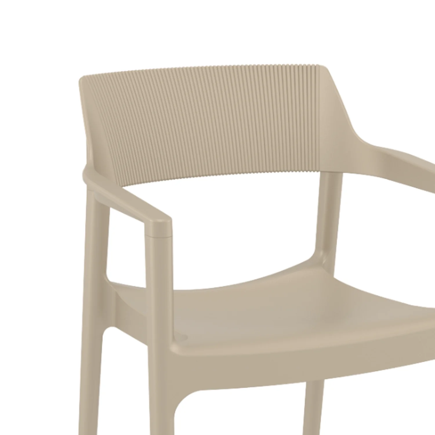 Albany Taupe Arm Chair (Set of 4) - Image 7