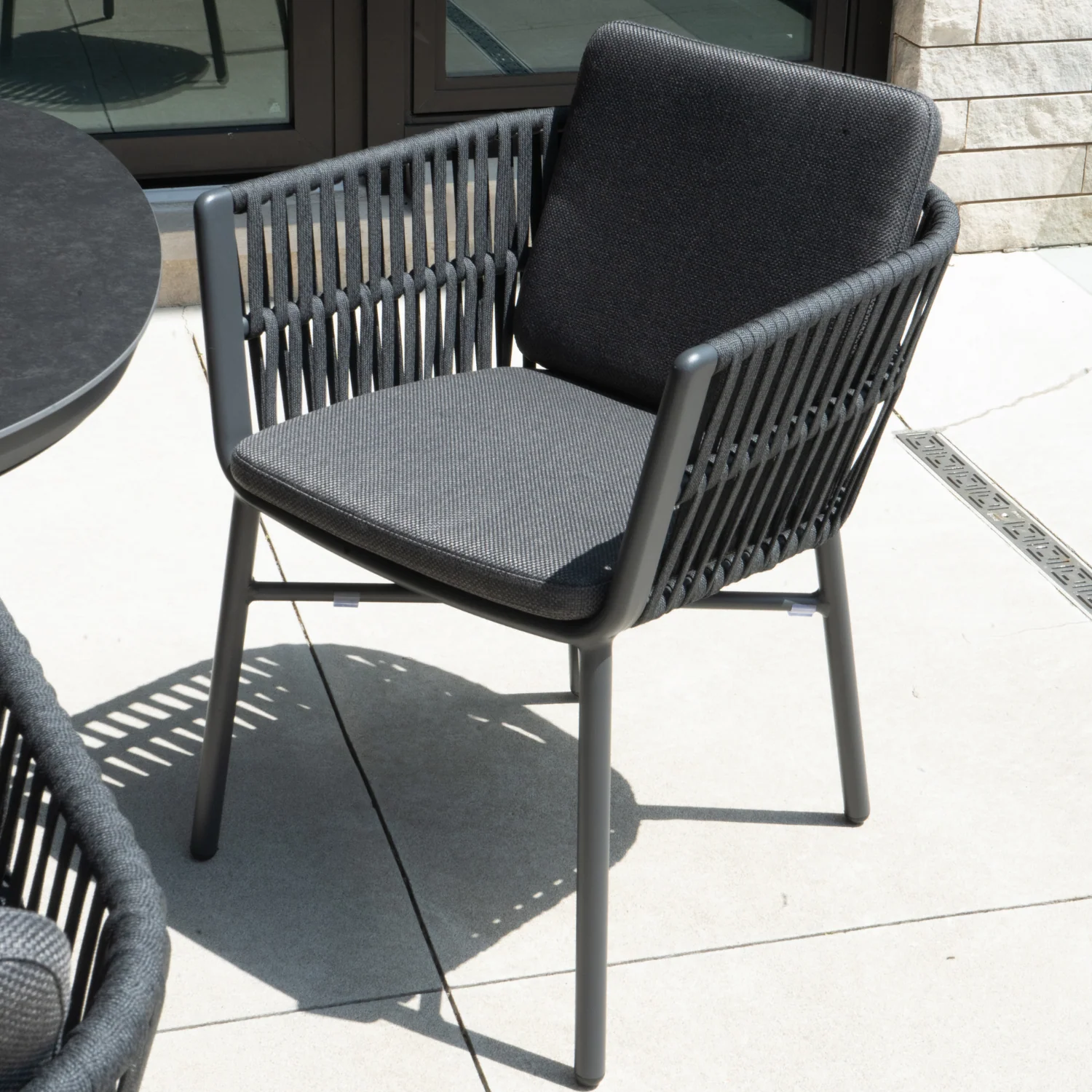 Alta Charcoal Dining Arm Chair - Image 3