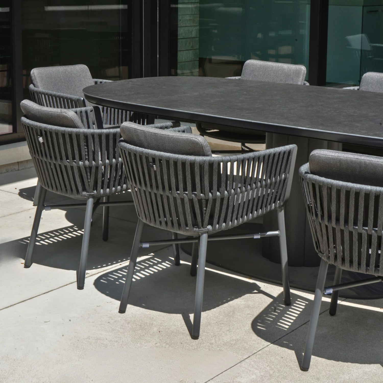 Alta Charcoal Dining Arm Chair - Image 4