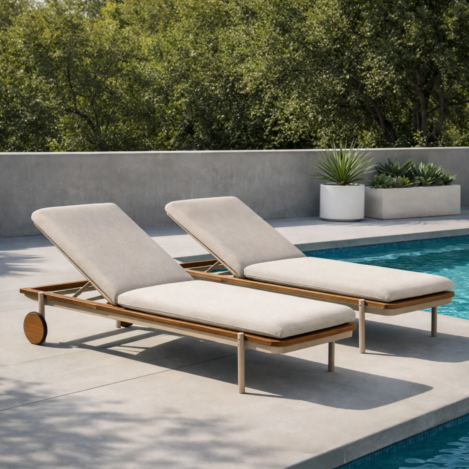 Alta Sun Lounger - Taupe - Image 2