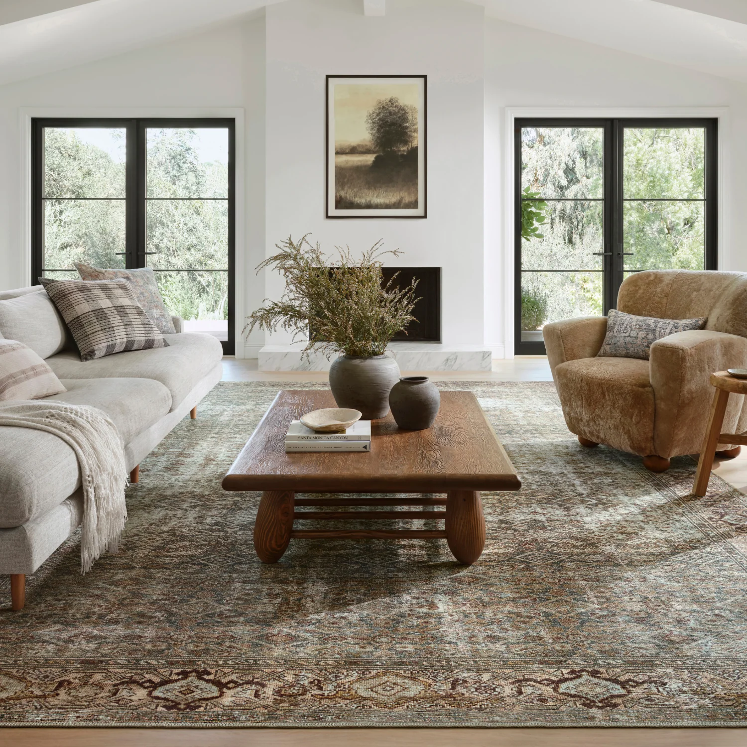 Amber Lewis x Loloi Georgie Moss/Salmon Rug - Image 4