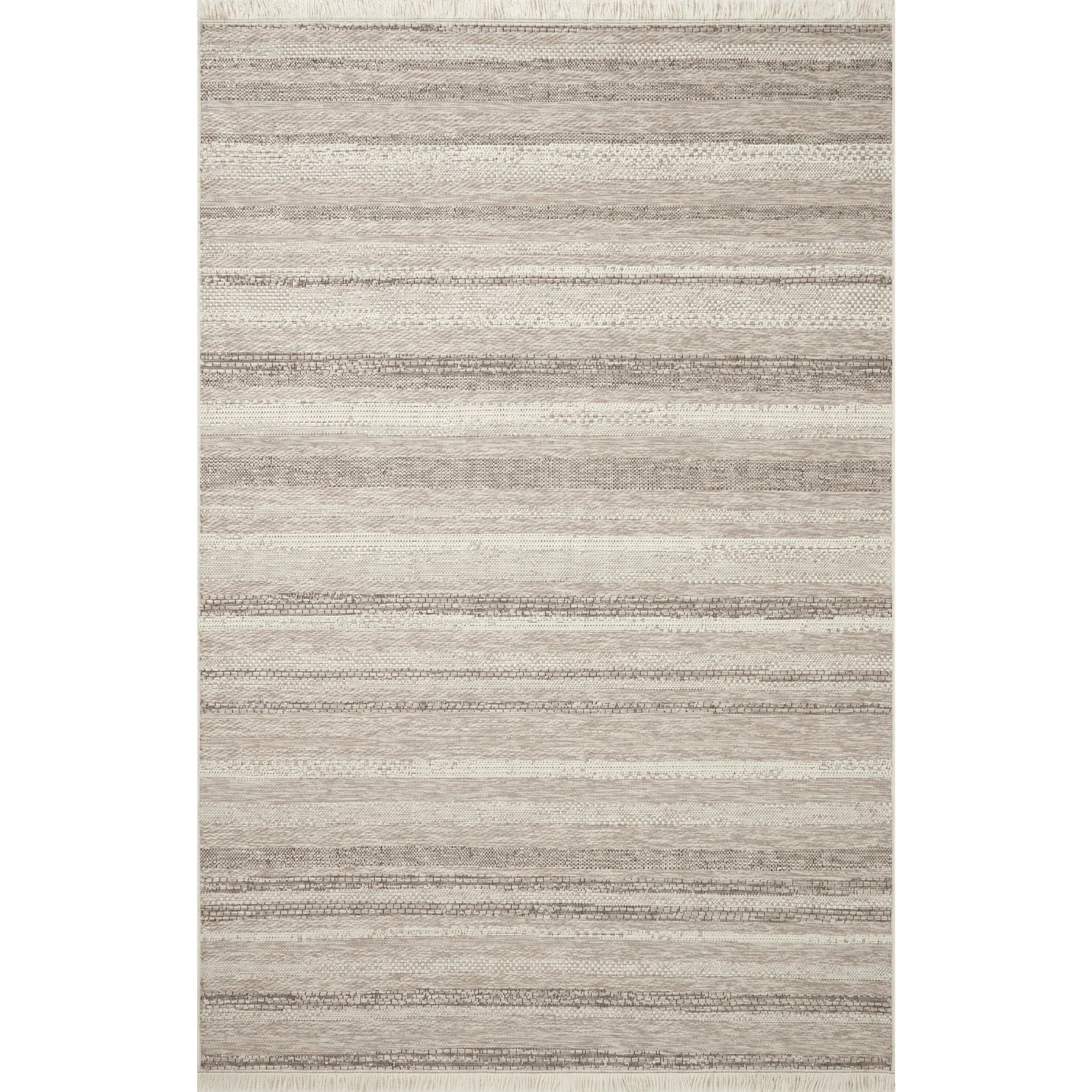 Amber Lewis x Loloi Malibu-02 Ivory/Dove Outdoor Rug