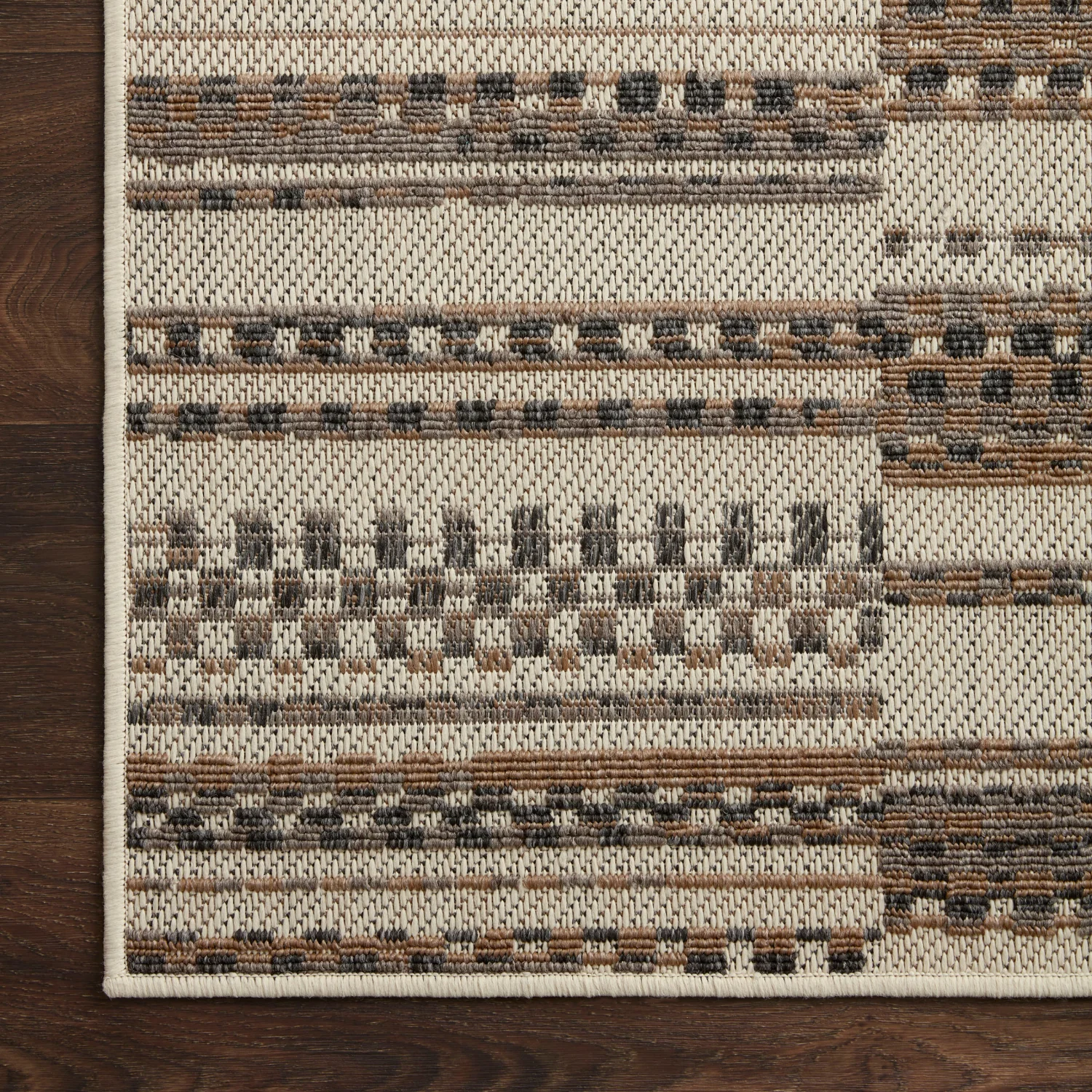 Loloi Rainier Ivory/Taupe Outdoor Rug - Image 5