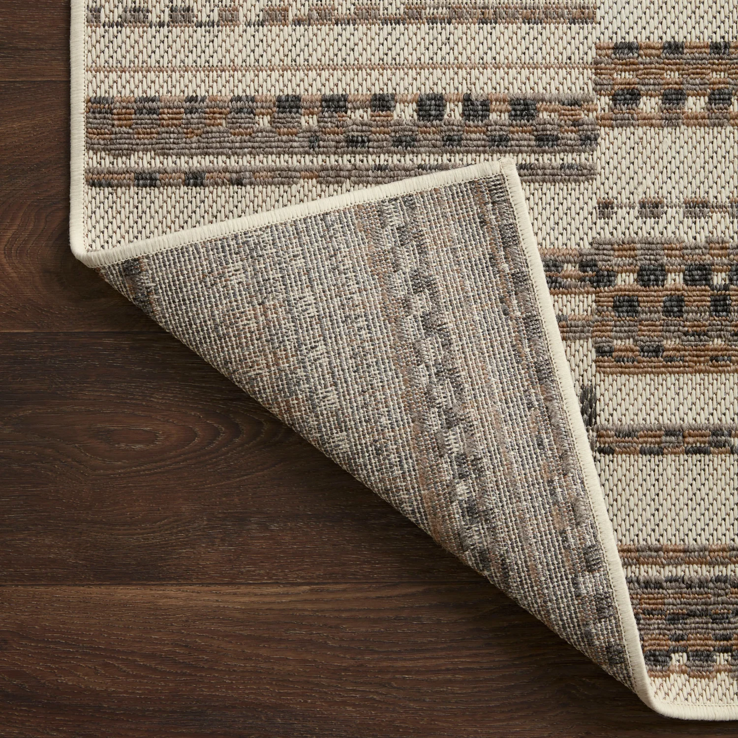 Loloi Rainier Ivory/Taupe Outdoor Rug - Image 6