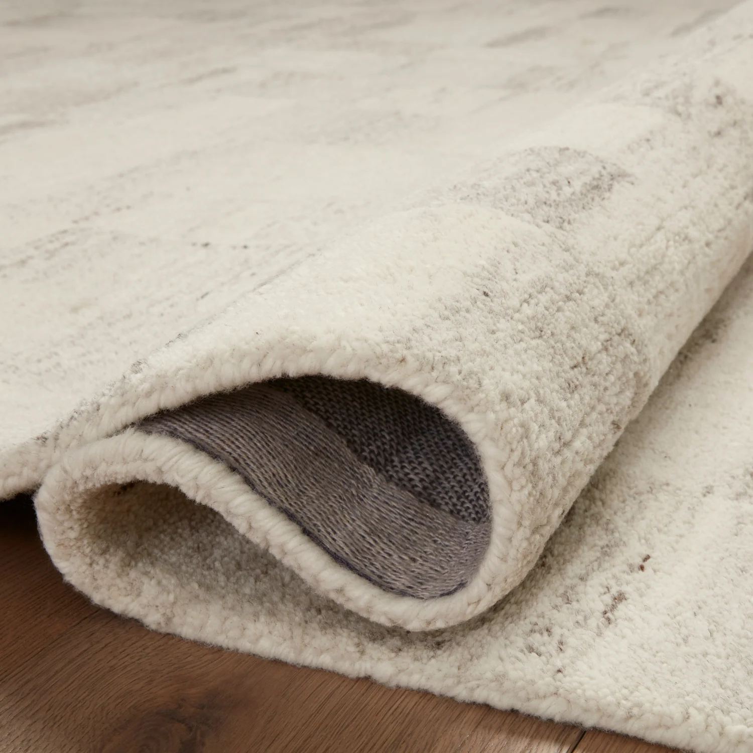 Amber Lewis x Loloi Rocky Ivory/Silver Wool Rug - Image 6