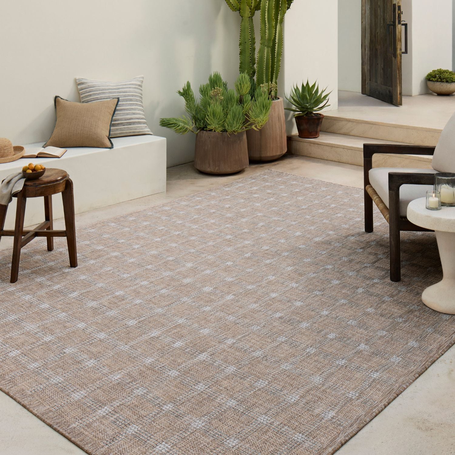 Amber Lewis x Loloi Topanga Natural/Bone Outdoor Rug - Image 2