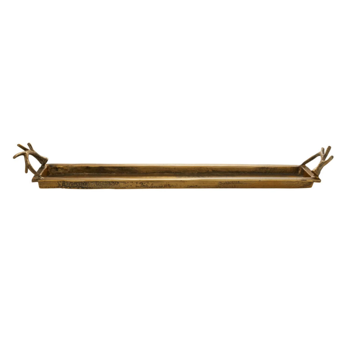 Antique Gold Antler Tray - Image 6