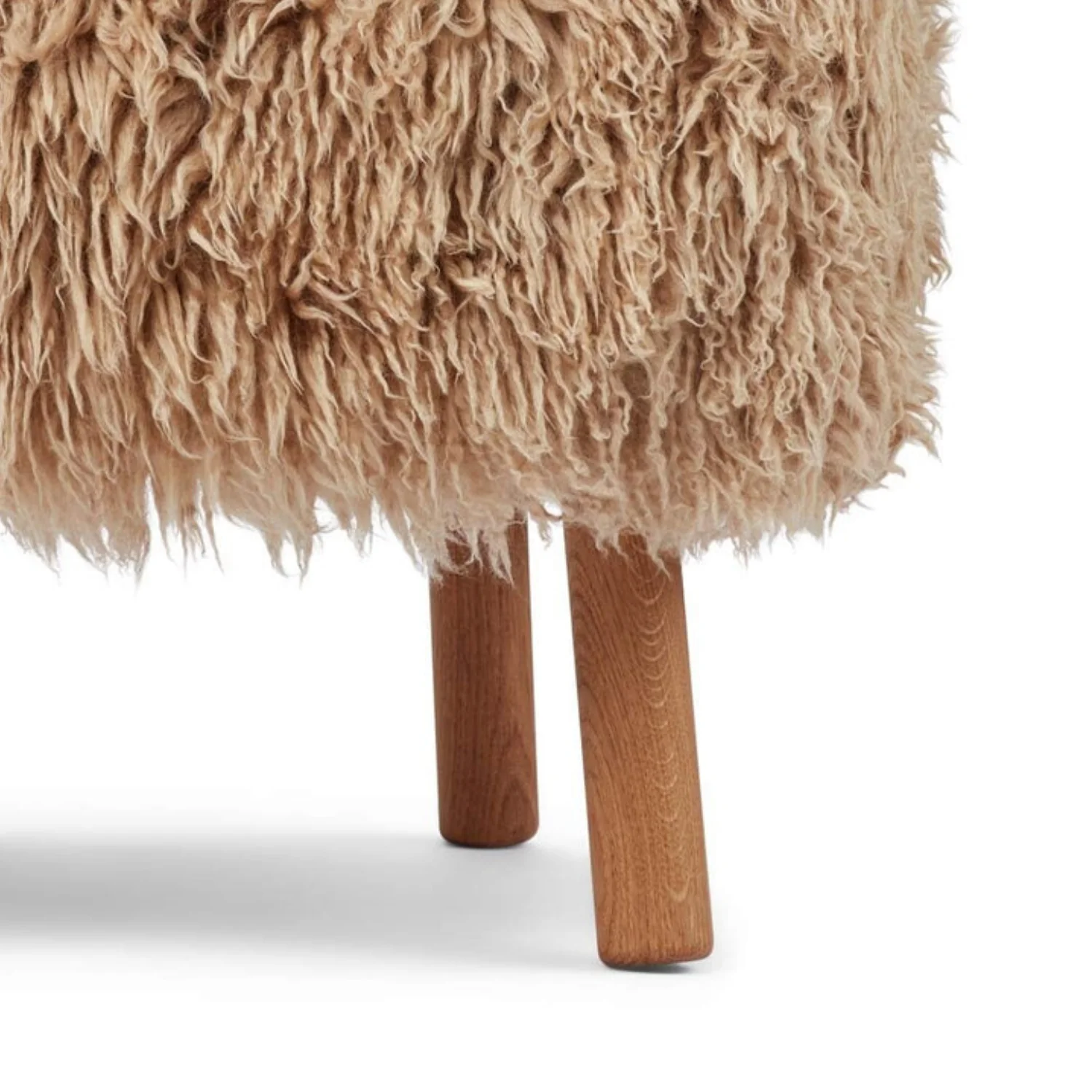Arlberg Mini Long Wool Sheepskin Lounge Chair - Honey - Image 7