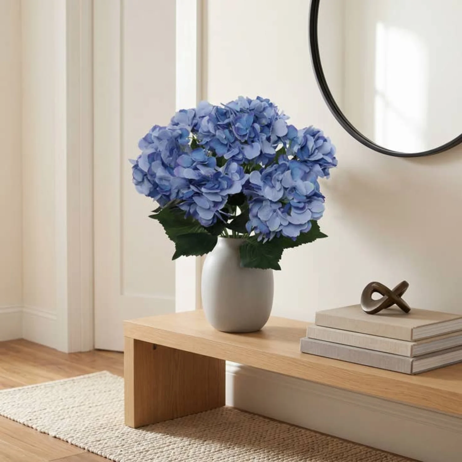 Artificial Hydrangea Bouquet- Midnight Blue - Image 4