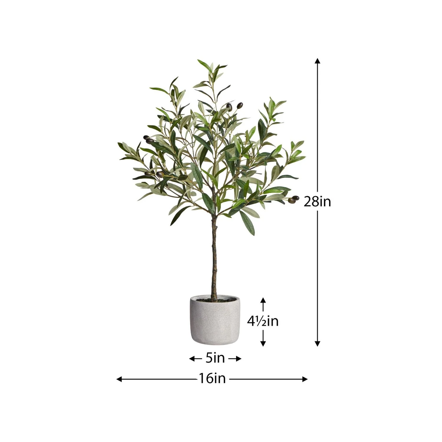 Artificial Potted Mini Olive Tree - Image 3