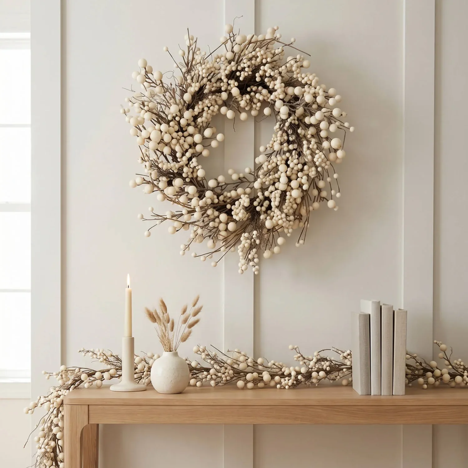Artificial Winterberry 24" Wreath - Image 5