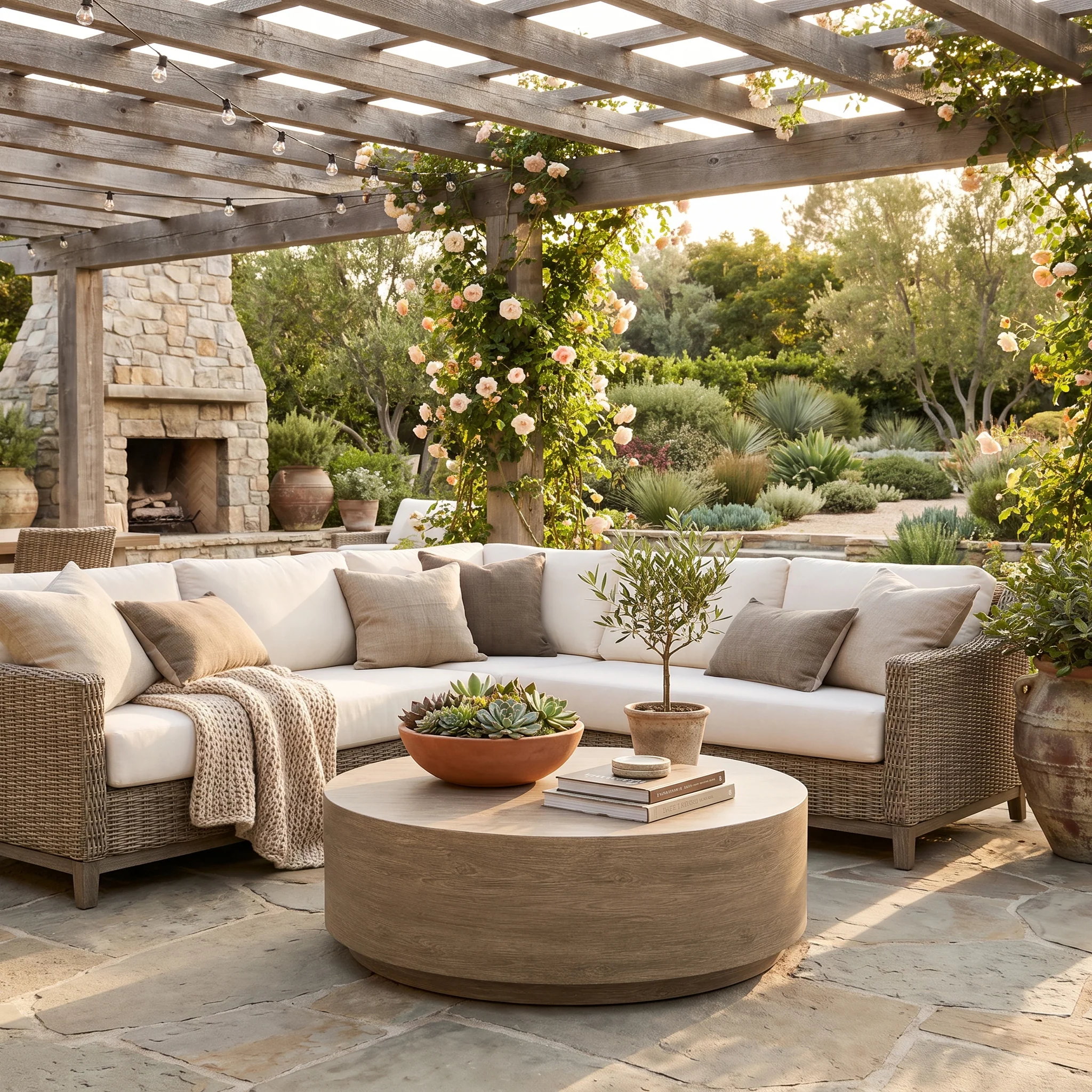 Aurora Round Salvaged Lumber Coffee Table - Image 2