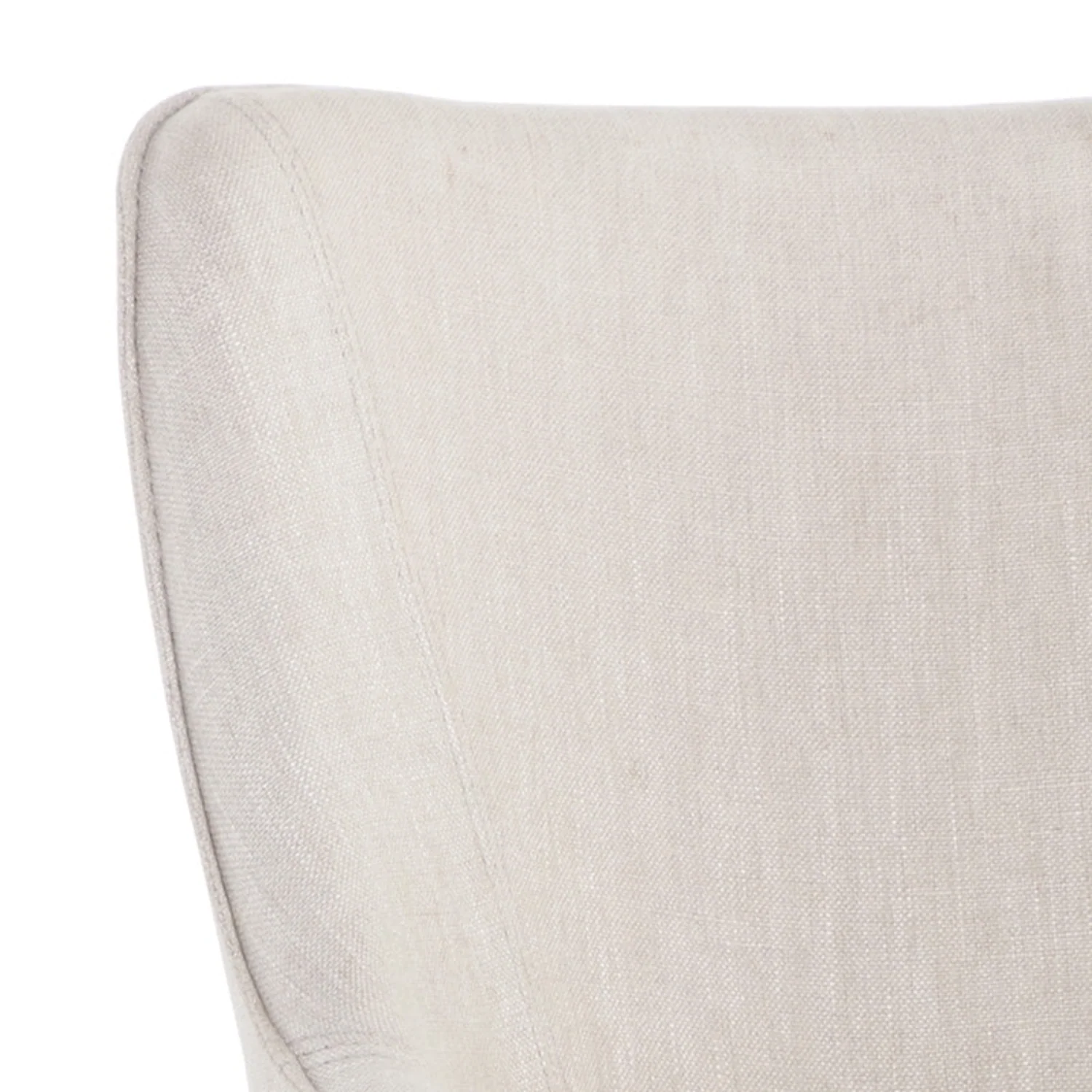 Barrel Beige Linen Office Chair - Image 8