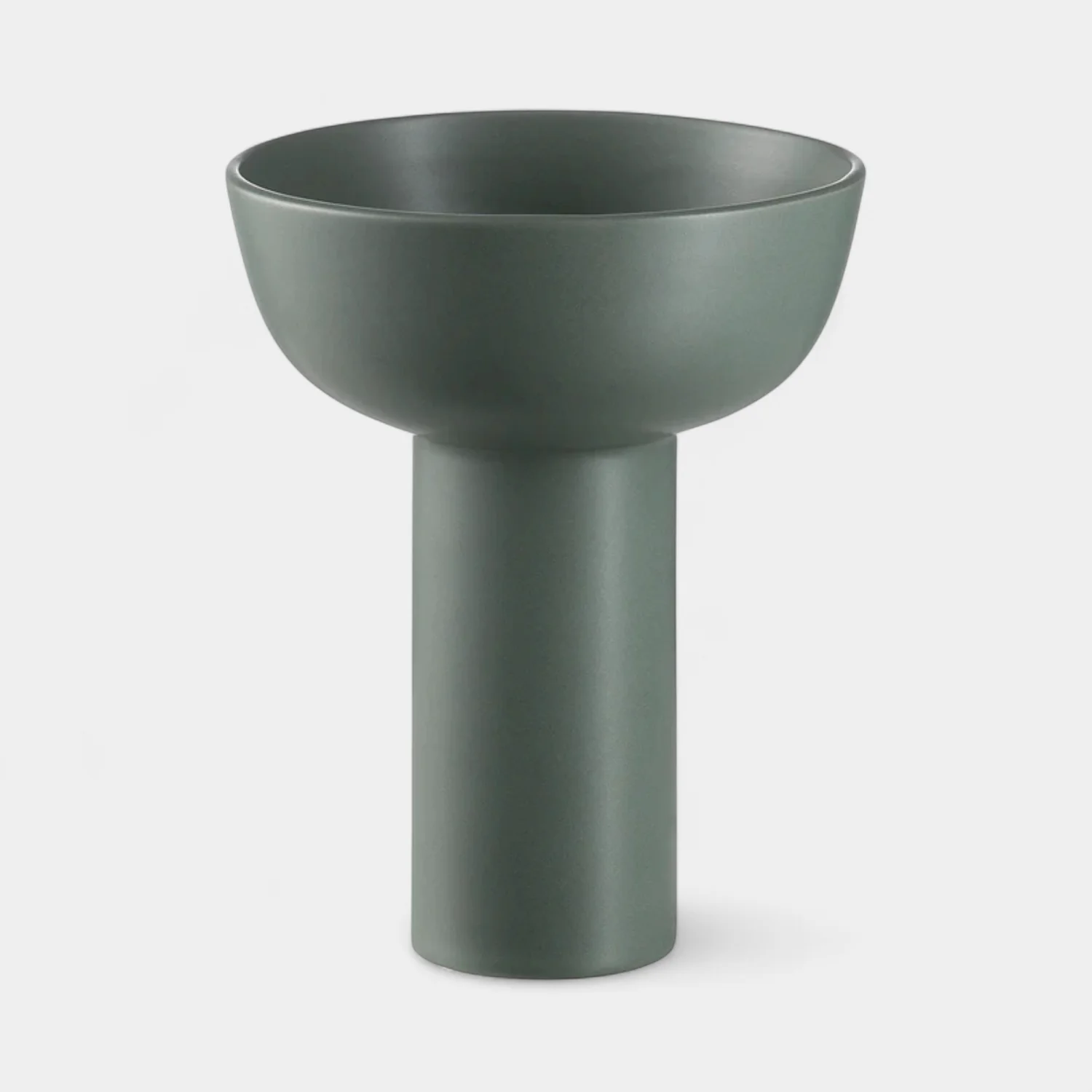 Bell Ceramic Low & Tall Vase - Sage Green - Image 3