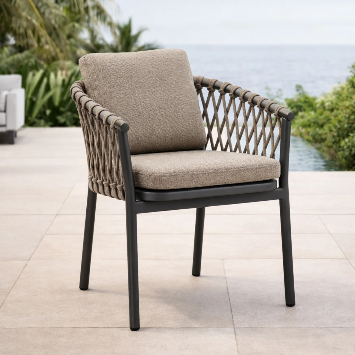 Bellvue Dining Arm Chair - Vita Brown - Image 2