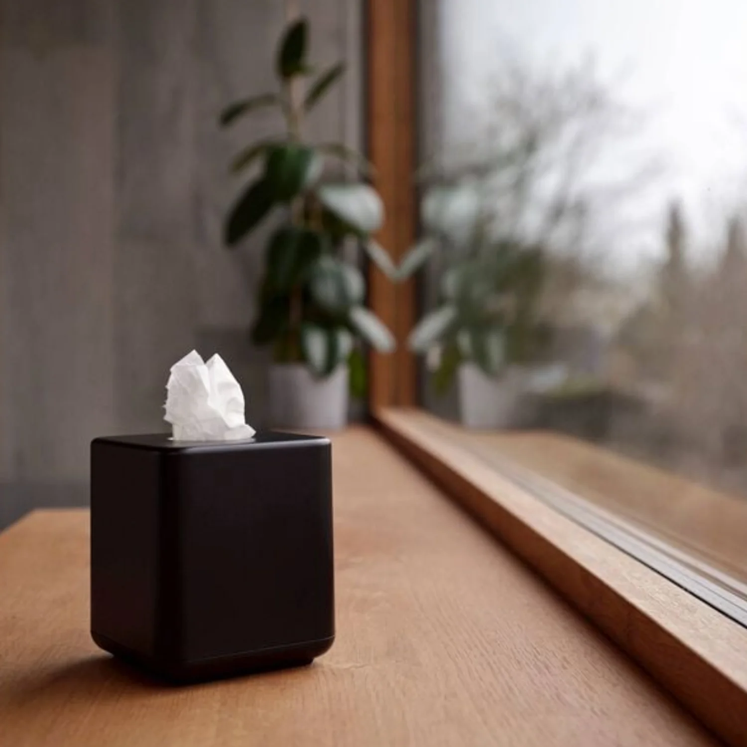 Ribe Square Tissue Box - Black - Image 3