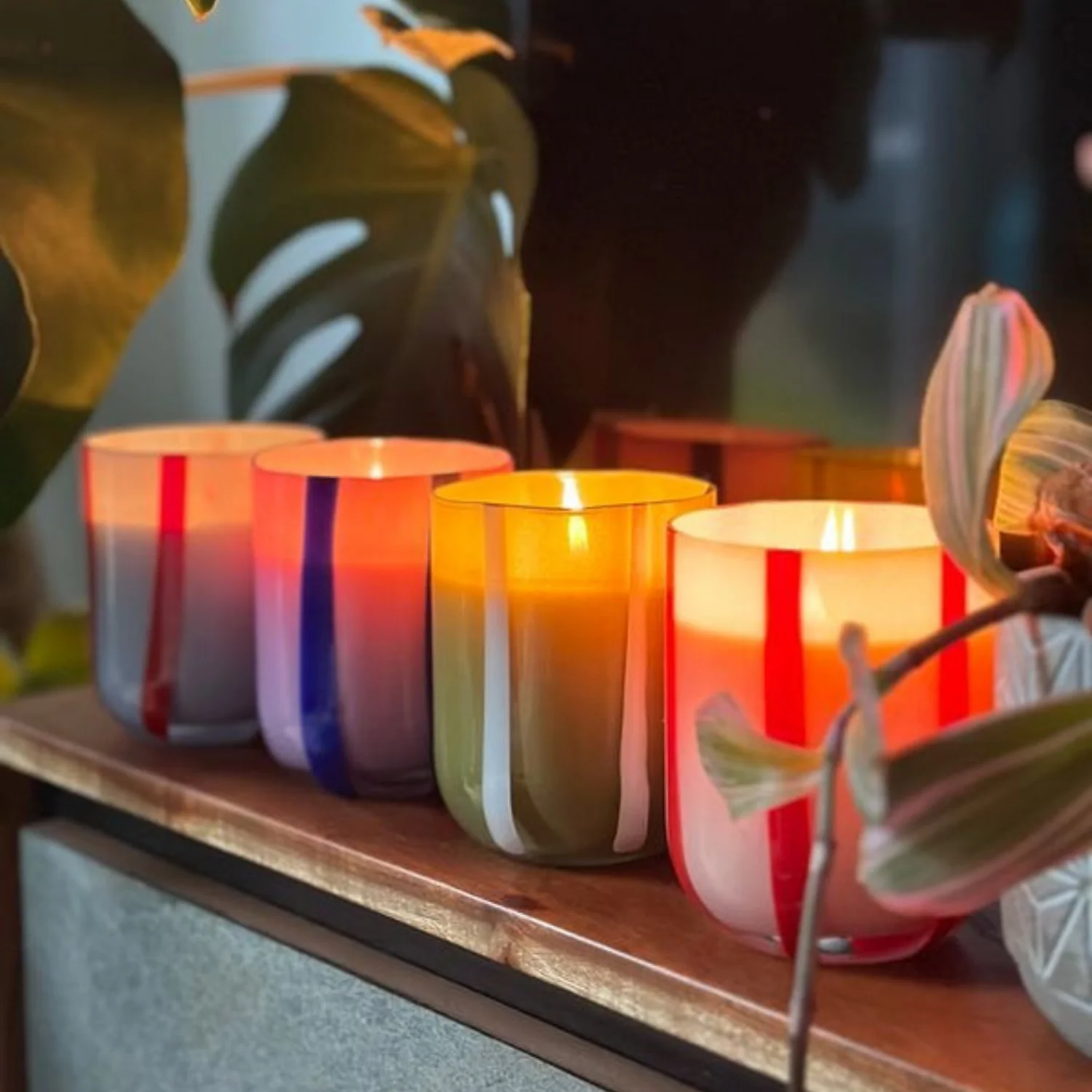 Bold Glass 10oz Candle - Orange/Blossom/Basil - Image 2