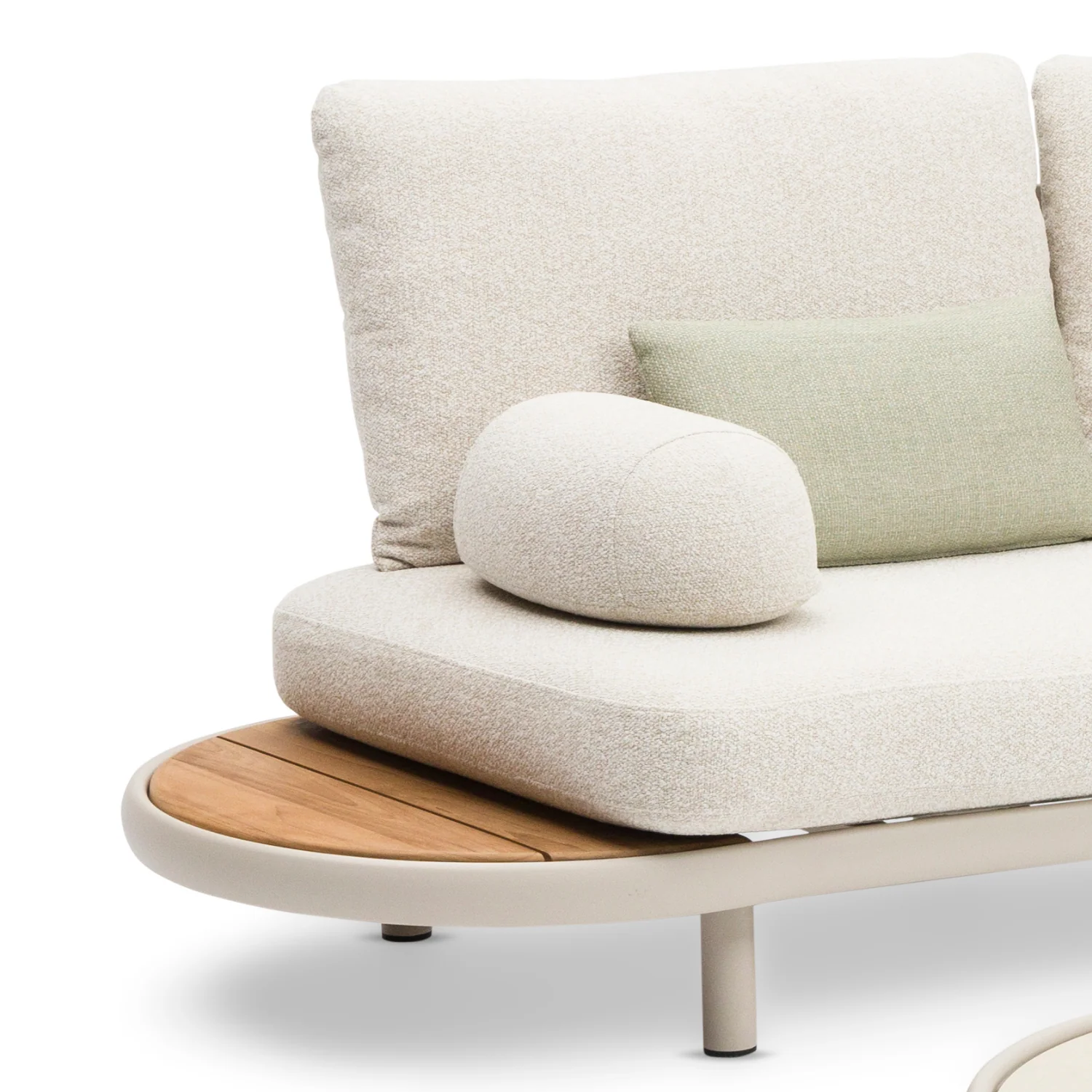 Bondi Curve Beige 5-Seat Modular Sofa - Image 9