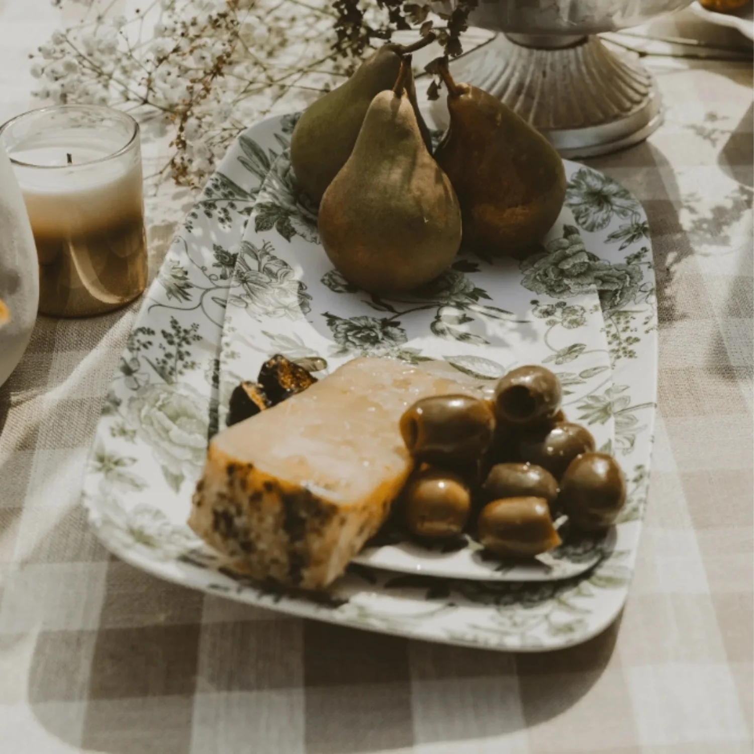 Botanical Bloom Melamine Serving Tray (Set of 2) - Image 3