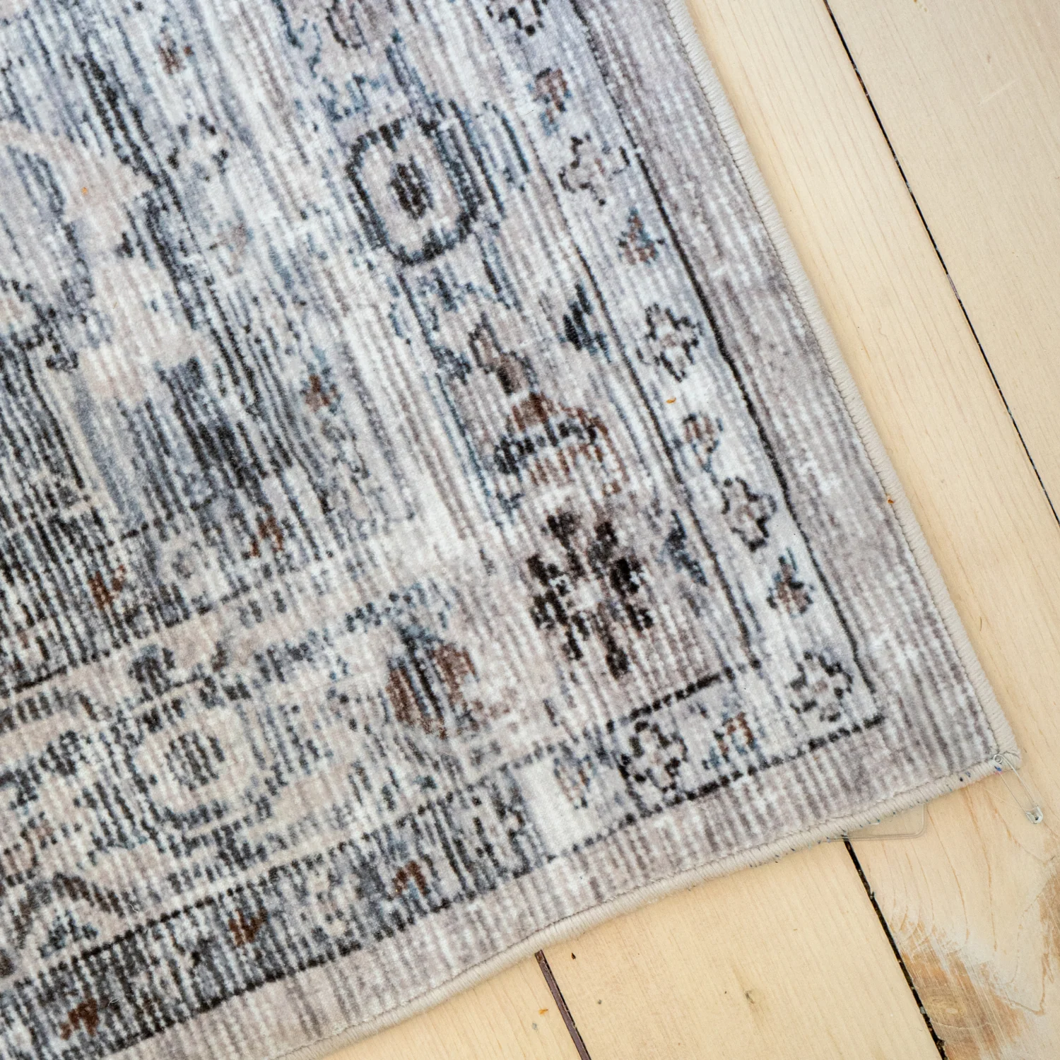 Brio Grey/Ivory Washable Rug - Image 3