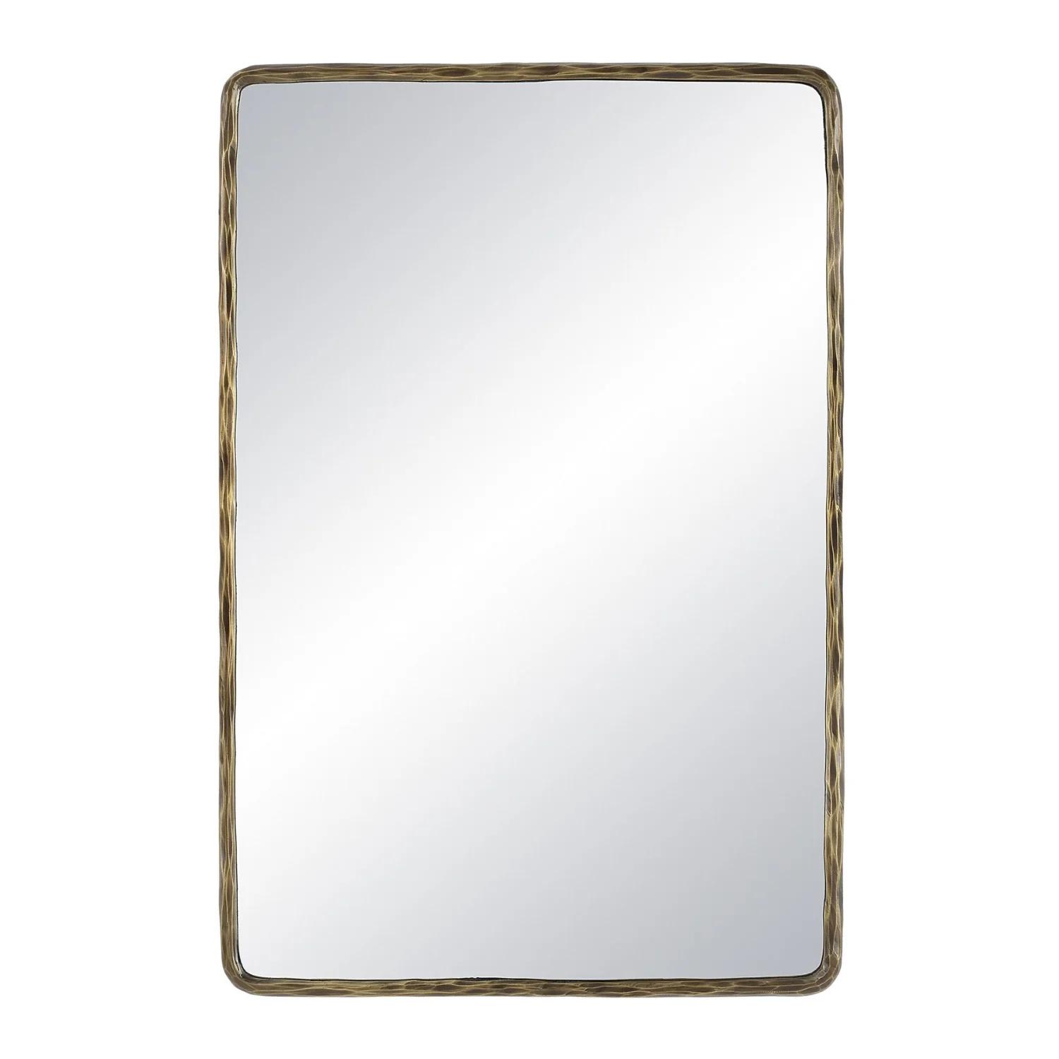 Brushed Antique Vein Rectangle Mirror