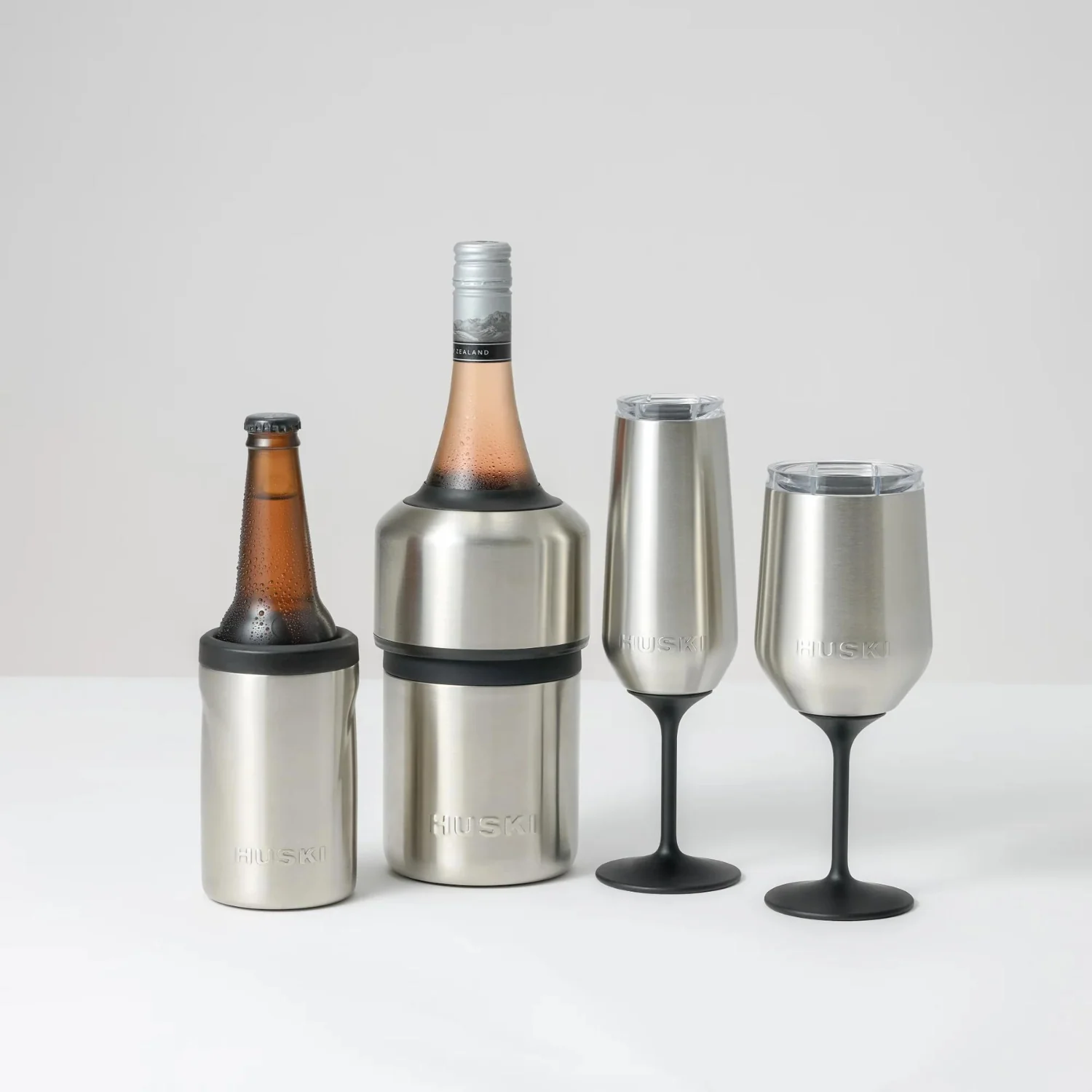 Brushed Stainless Silver Wine Tumbler - Image 6