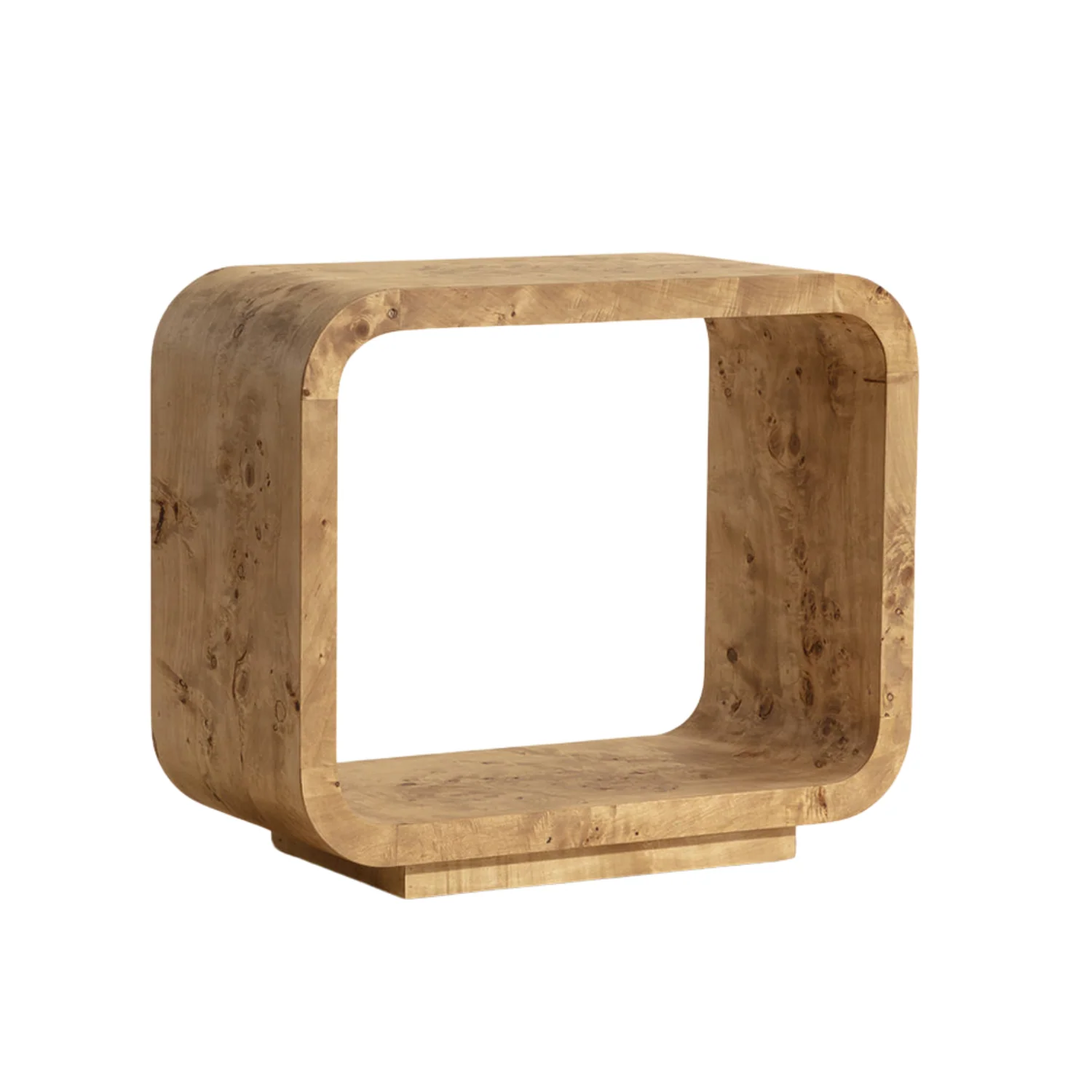 Burl Rectangular End Table