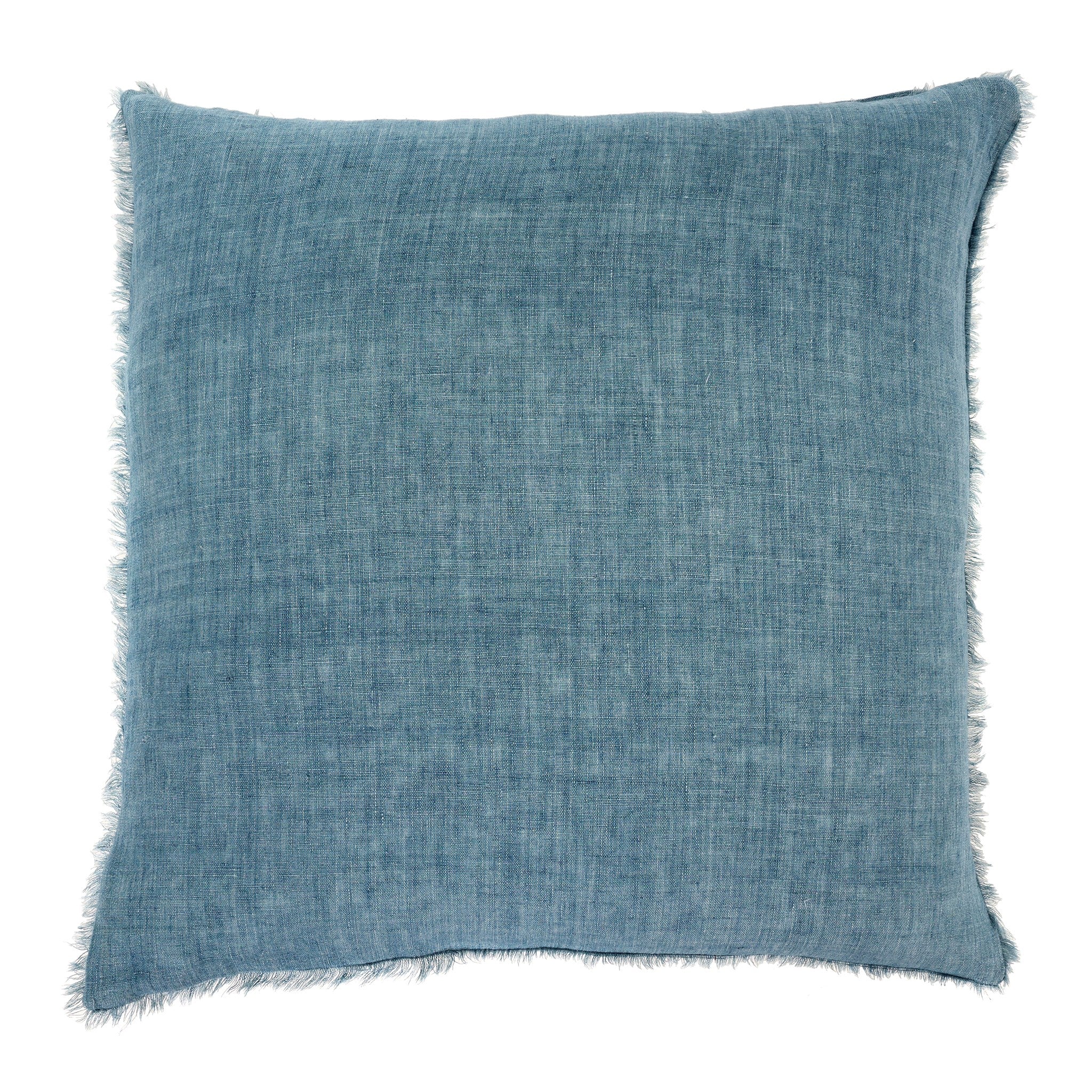 Cambri Arctic Blue Linen Pillow - Image 7