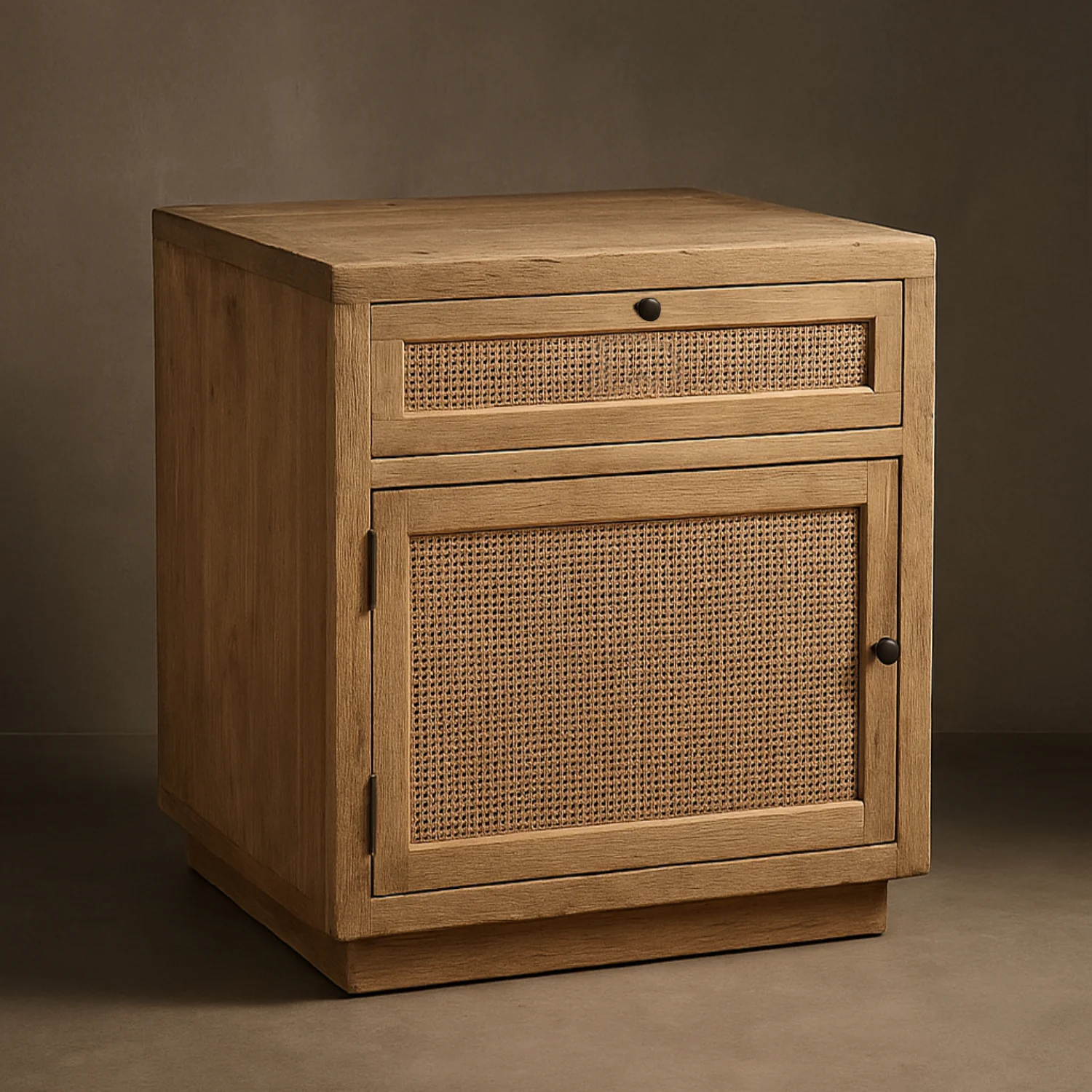 Cannes Rustic Teak Wood Side Table - Image 2
