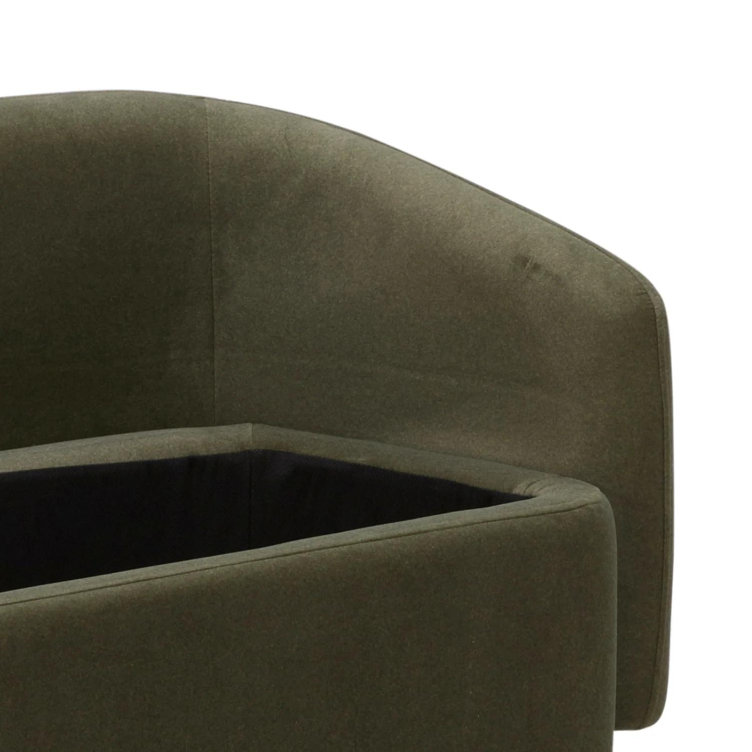 Capri Storage Bench - Forest Green Matte Velvet - Image 12