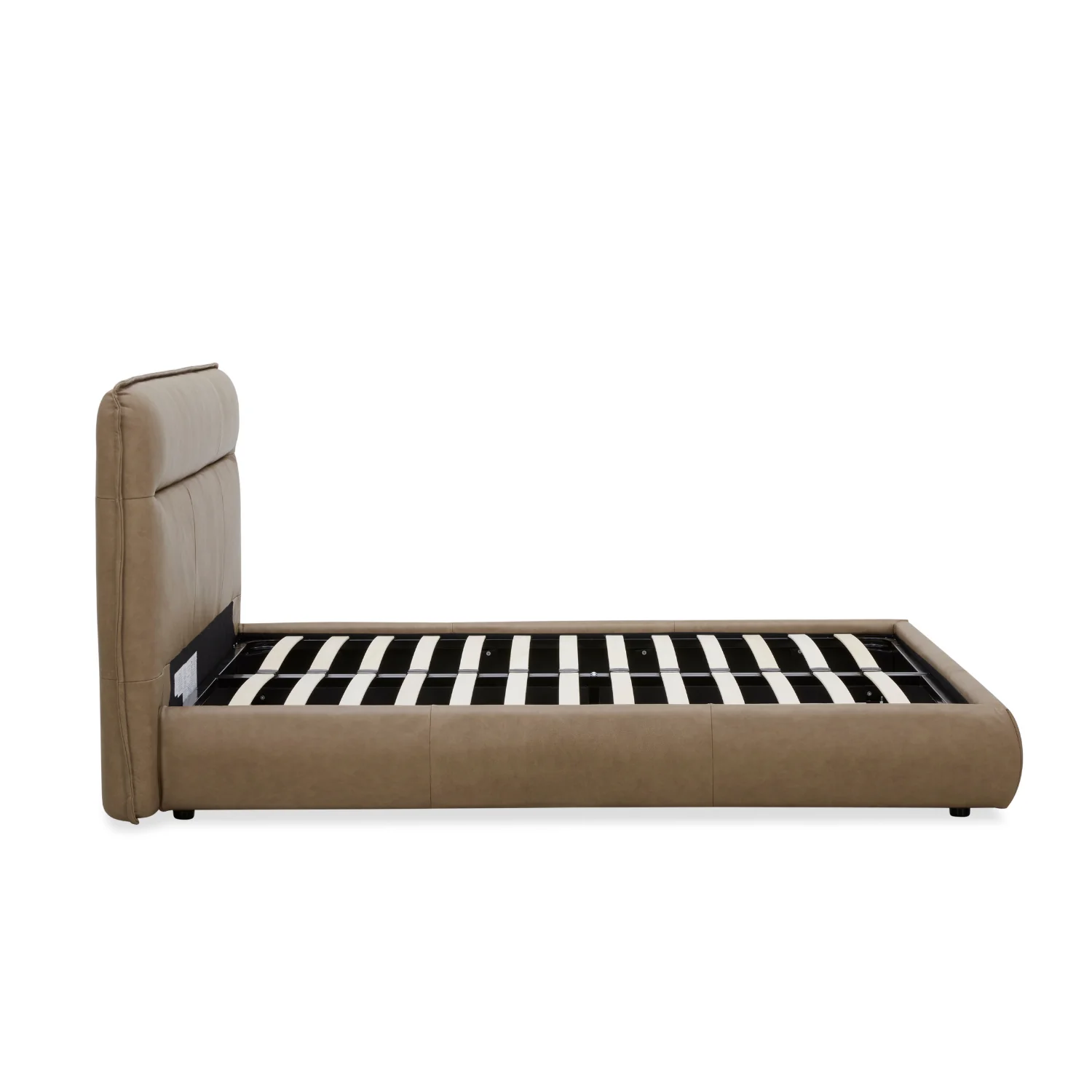 Carlaw Upholstered Platform Bed -  Cobblestone Leather - Image 5