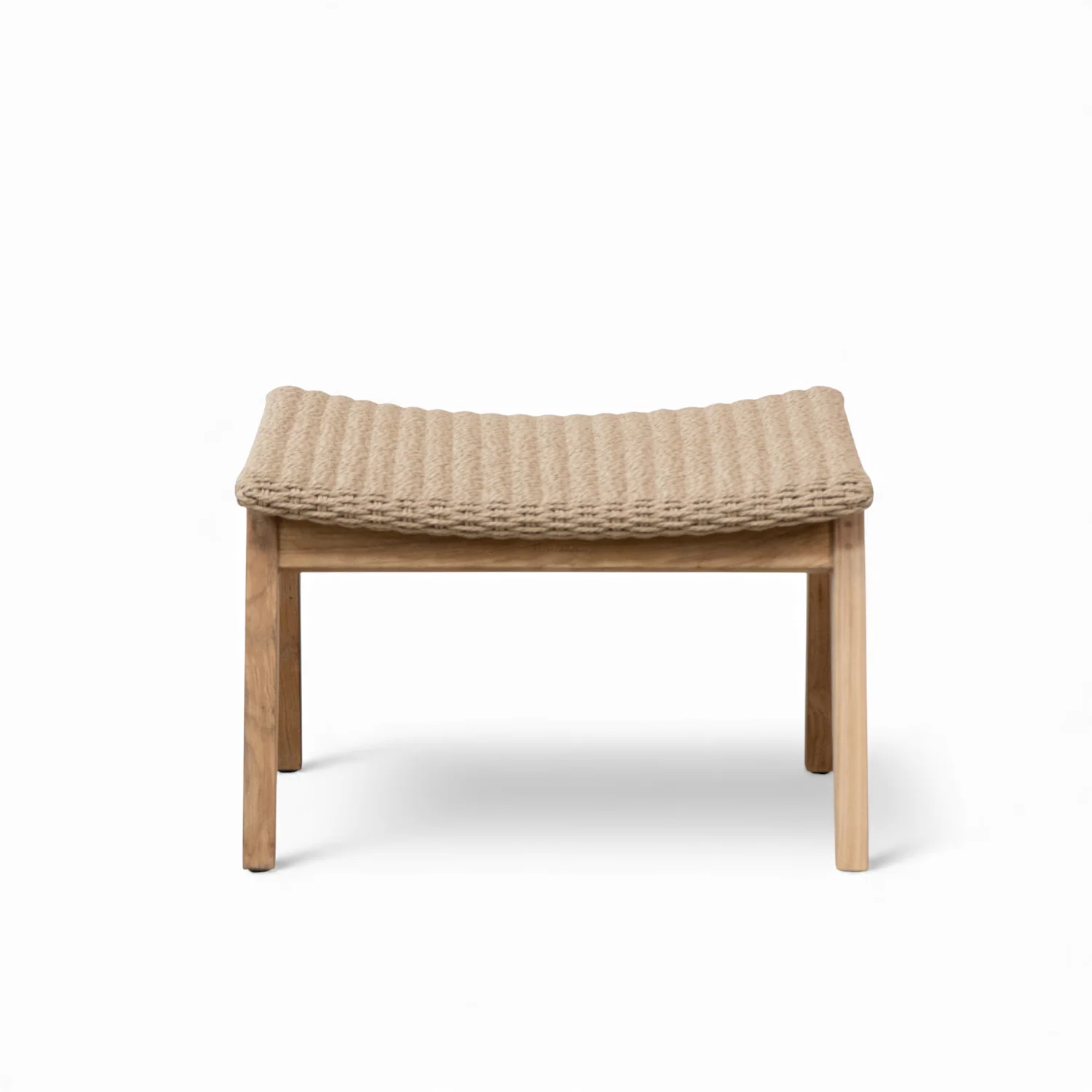 Carmel Wicker Ottoman - Image 3