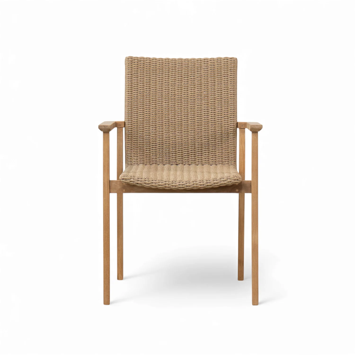 Carmel Wicker Dining Armchair - Image 4