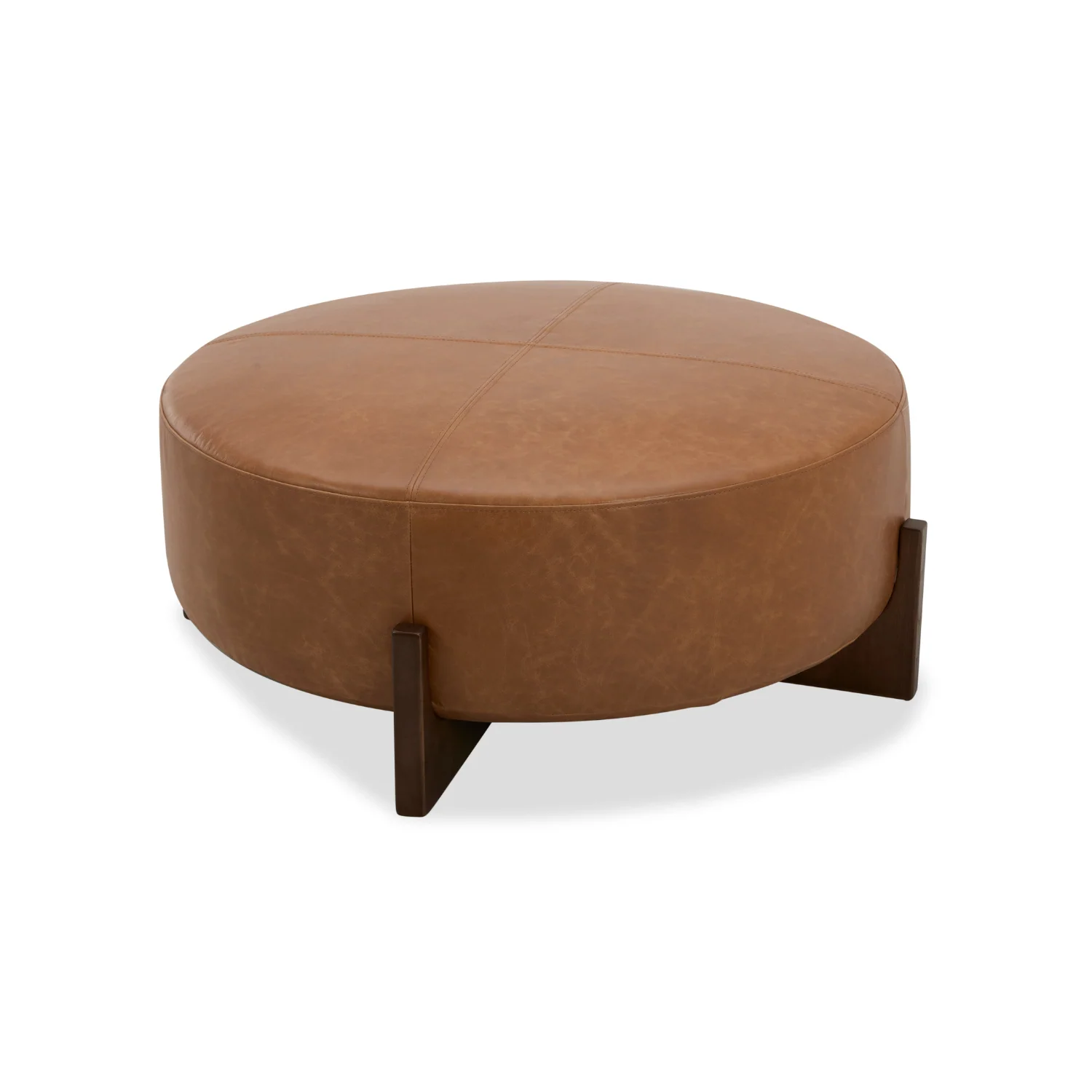 Carmen Ottoman - Distressed Cognac Leather - Image 2