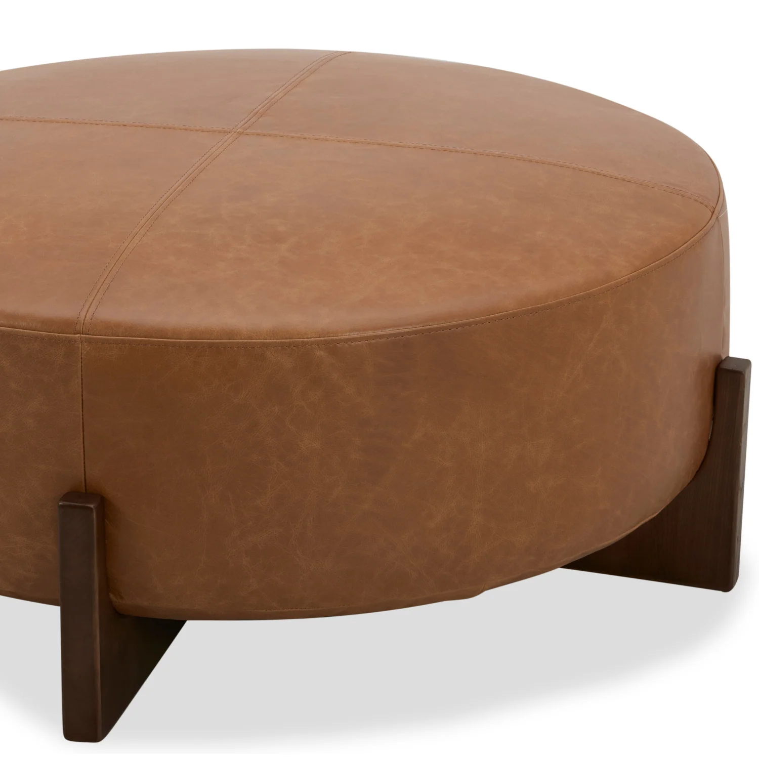 Carmen Ottoman - Distressed Cognac Leather - Image 3