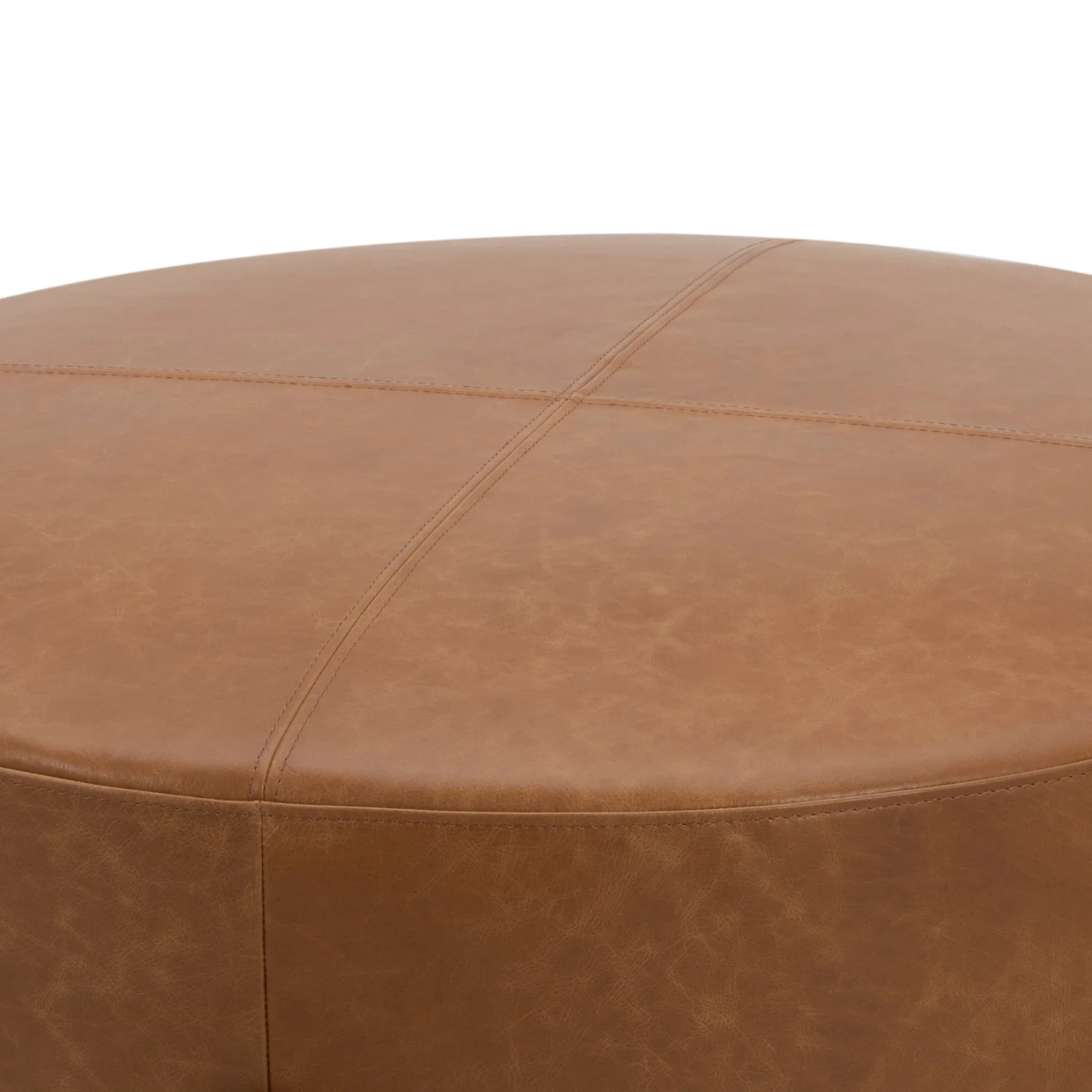 Carmen Ottoman - Distressed Cognac Leather - Image 4