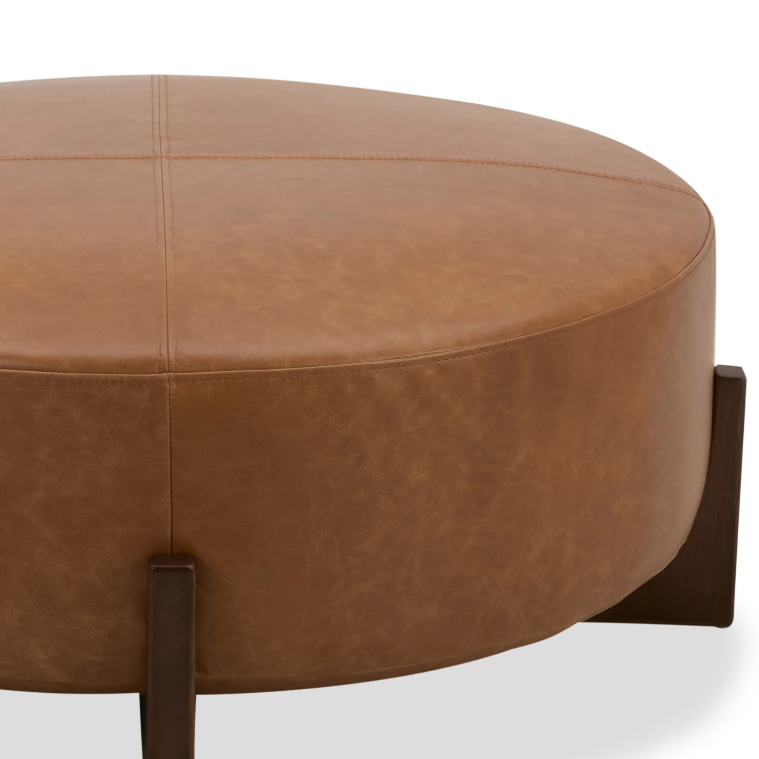 Carmen Ottoman - Distressed Cognac Leather - Image 5